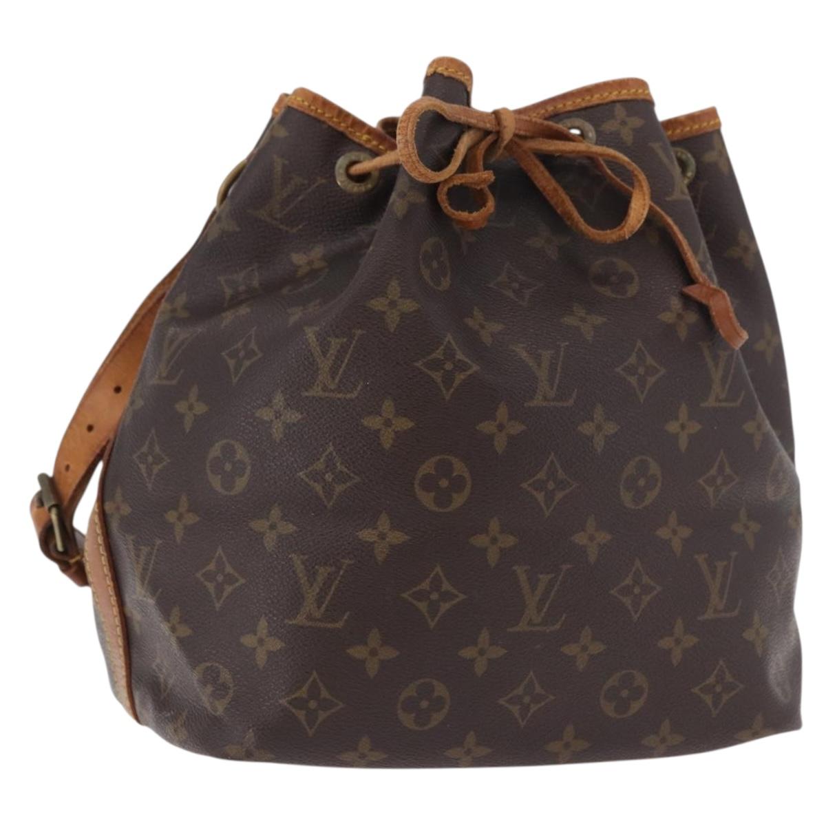 LOUIS VUITTON Monogram Petit Noe Shoulder Bag M42226 LV Auth 184183