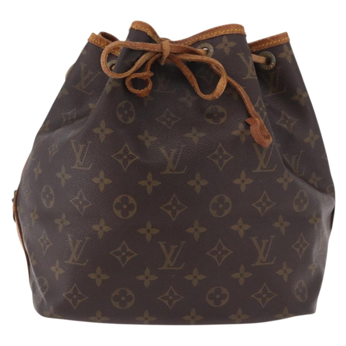 LOUIS VUITTON Monogram Petit Noe Shoulder Bag M42226 LV Auth 184183