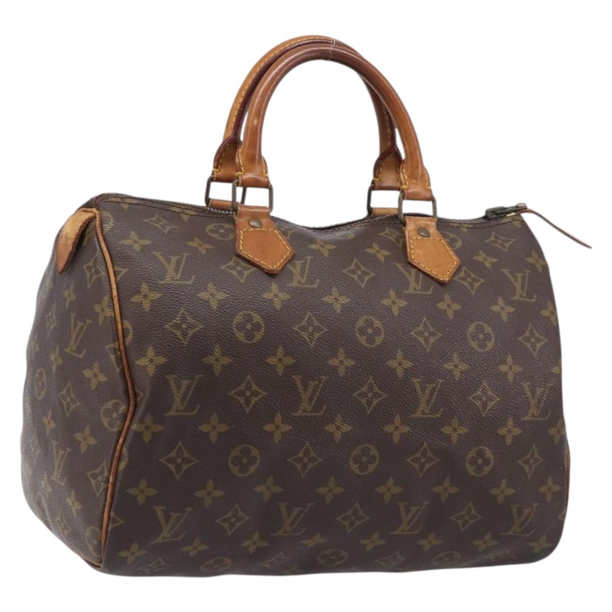 LOUIS VUITTON Monogram Speedy 30 Hand Bag M41526 LV Auth 184184