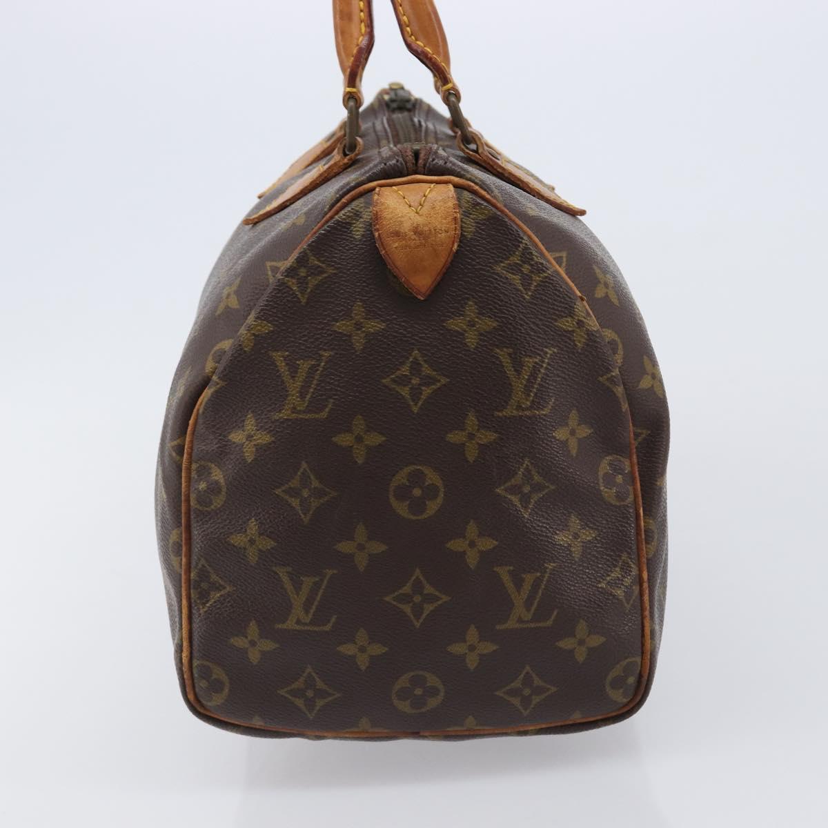 LOUIS VUITTON Monogram Speedy 30 Hand Bag M41526 LV Auth 184184