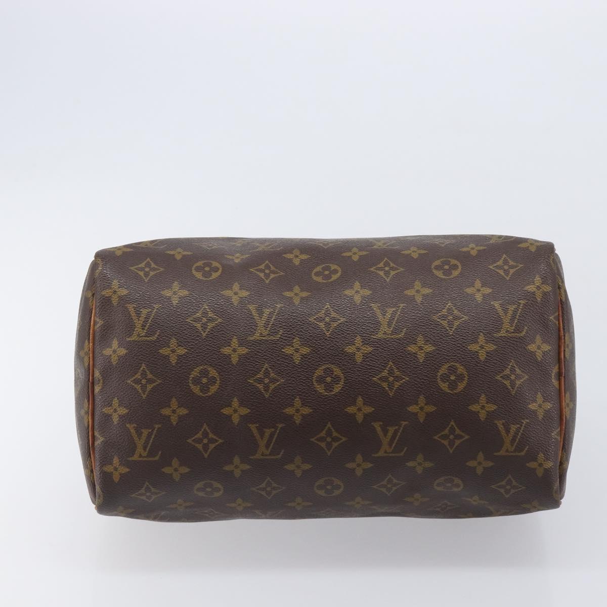 LOUIS VUITTON Monogram Speedy 30 Hand Bag M41526 LV Auth 184184