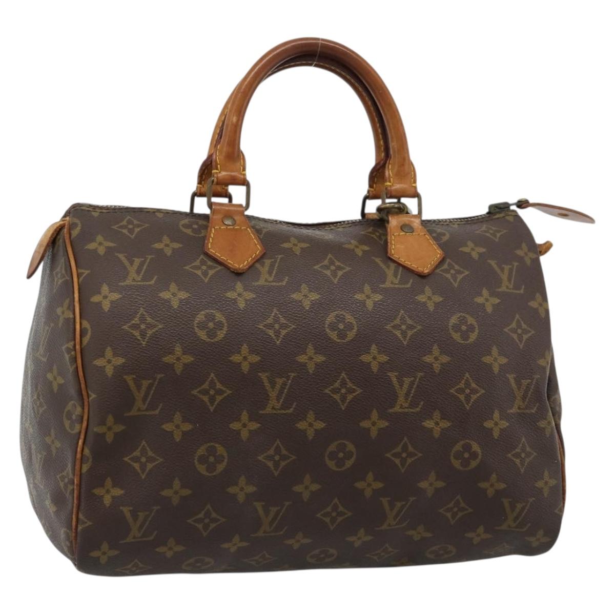 LOUIS VUITTON Monogram Speedy 30 Hand Bag M41526 LV Auth 184184A