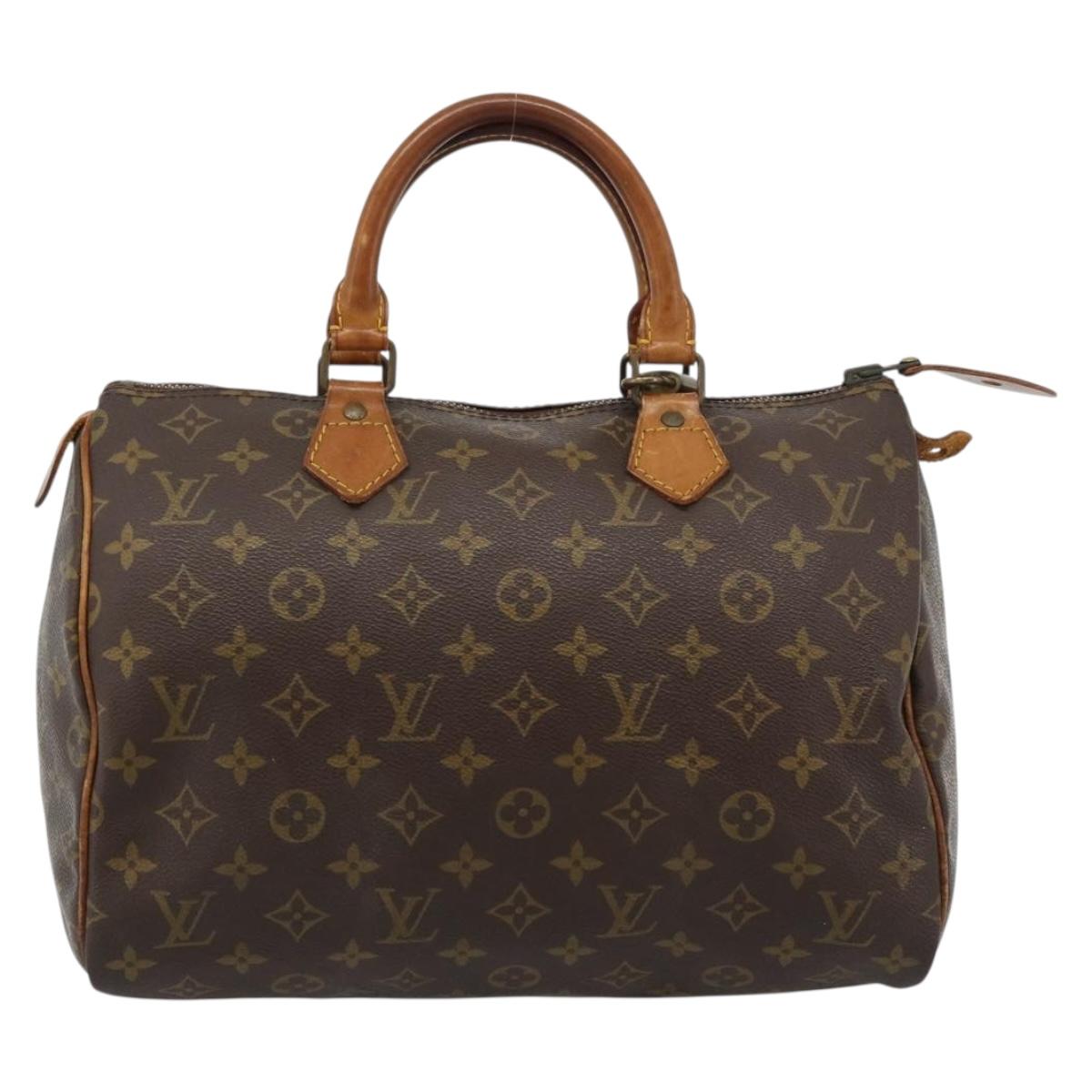 LOUIS VUITTON Monogram Speedy 30 Hand Bag M41526 LV Auth 184184A