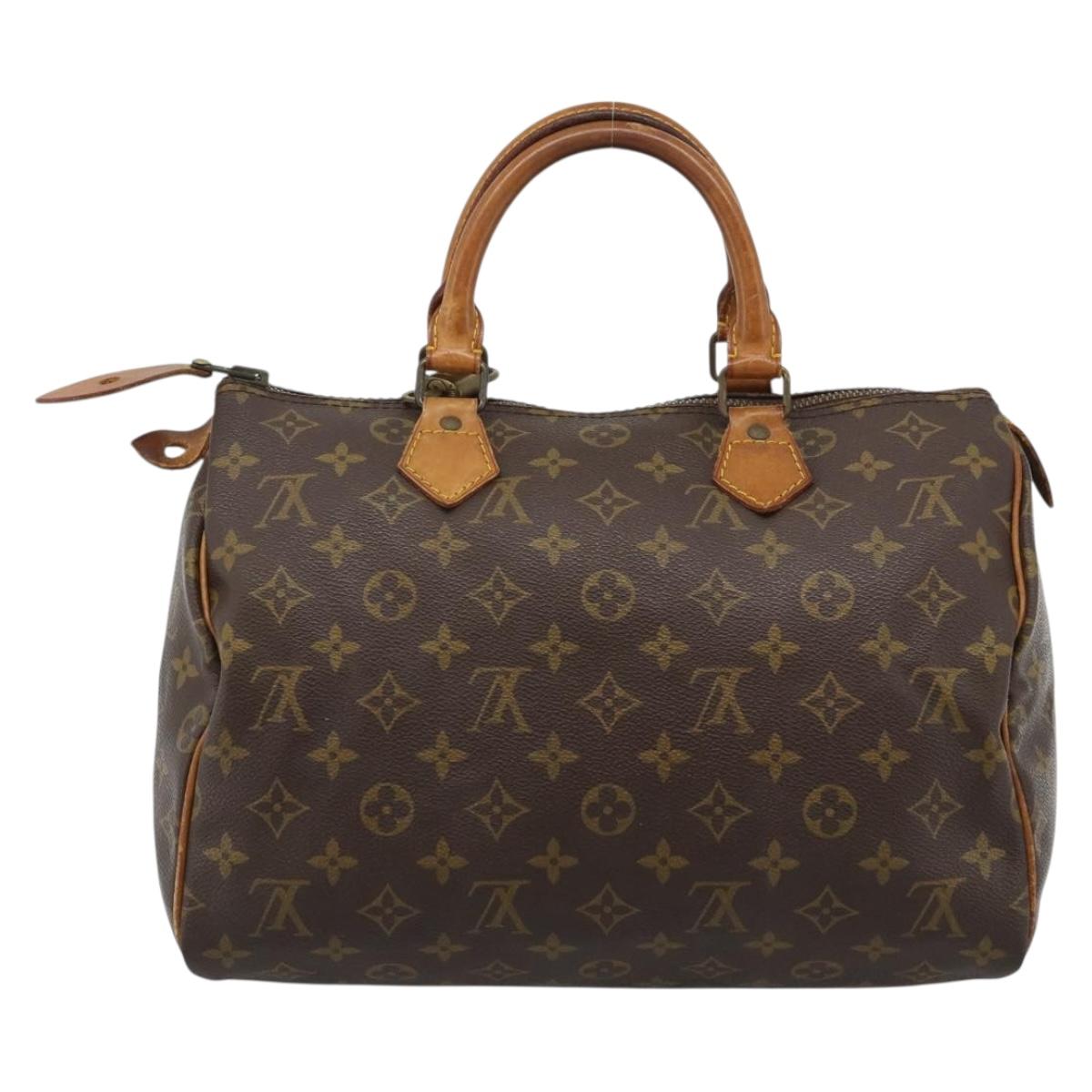 LOUIS VUITTON Monogram Speedy 30 Hand Bag M41526 LV Auth 184184A