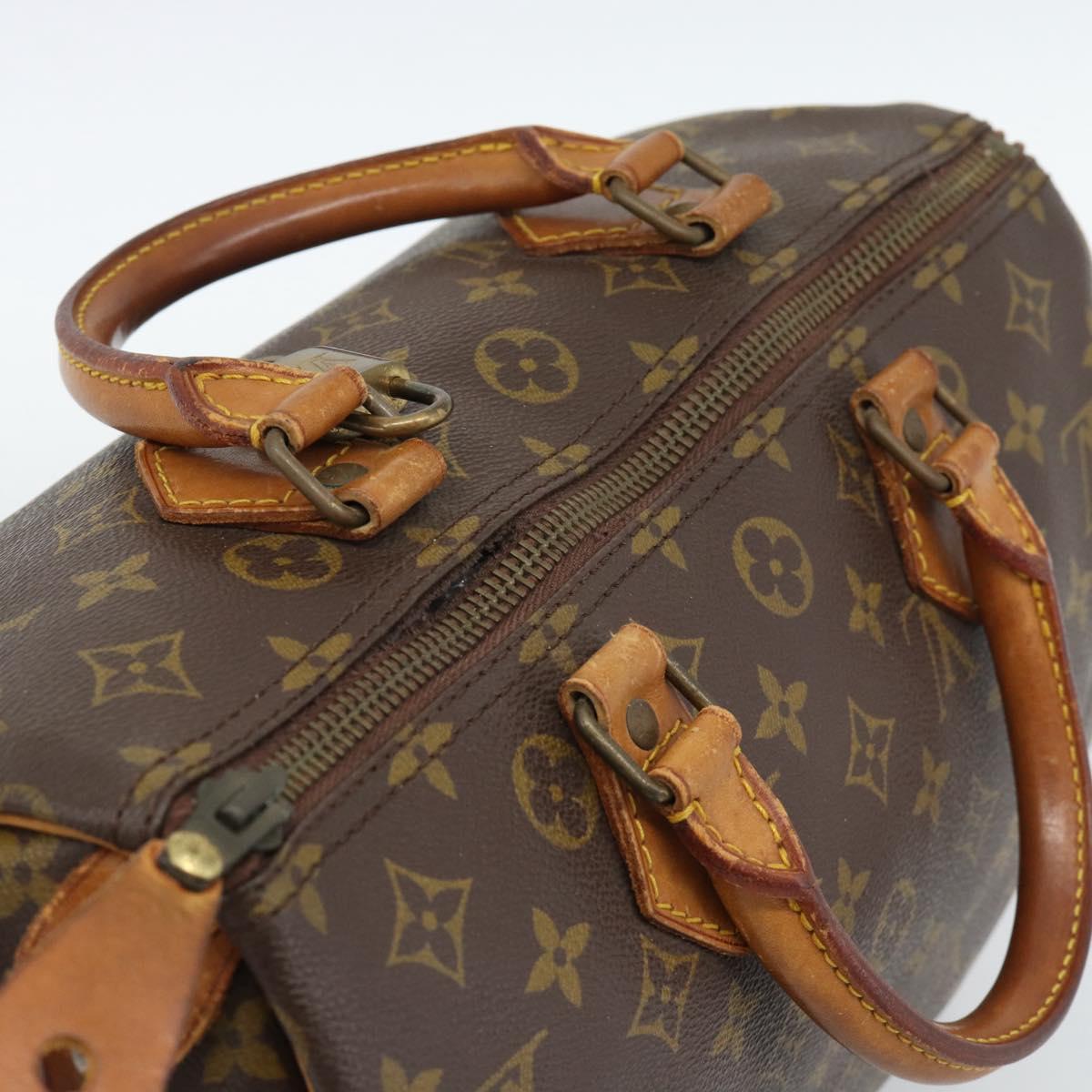 LOUIS VUITTON Monogram Speedy 30 Hand Bag M41526 LV Auth 184184A