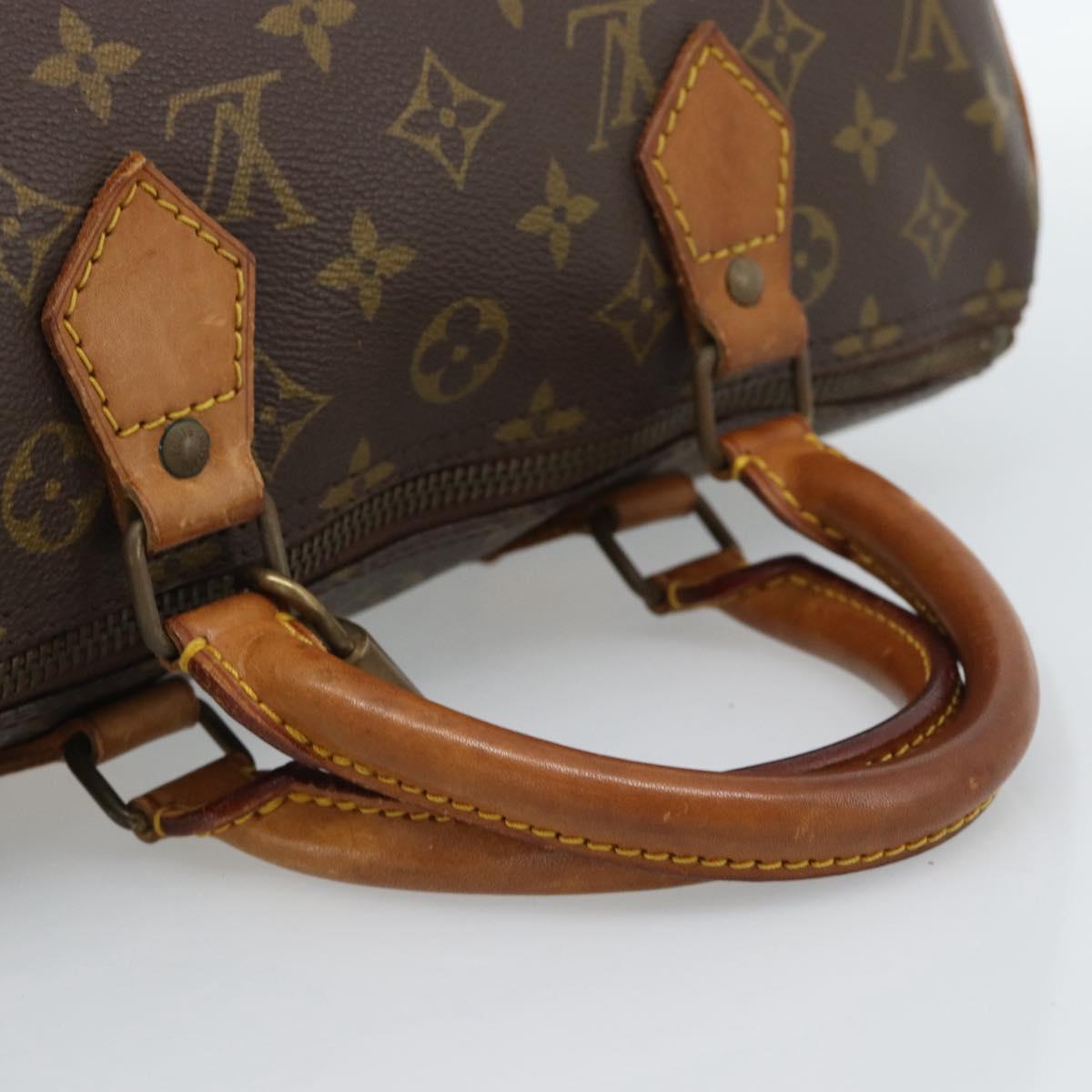 LOUIS VUITTON Monogram Speedy 30 Hand Bag M41526 LV Auth 184184A