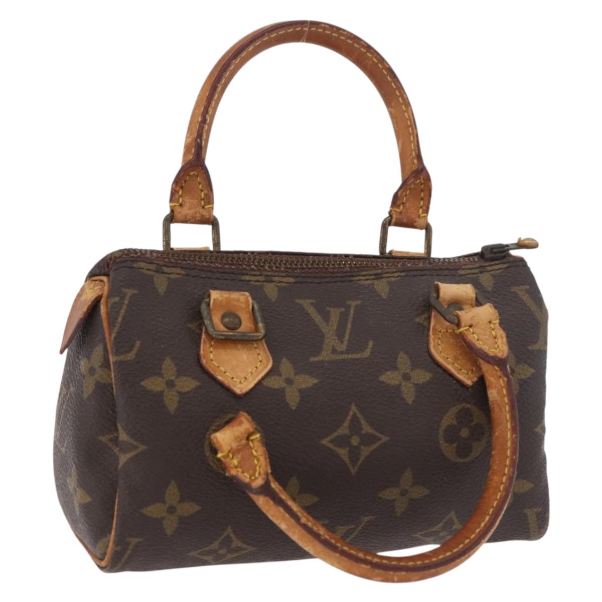 LOUIS VUITTON Monogram Mini Speedy Hand Bag M41534 LV Auth 184188