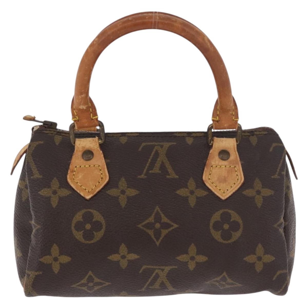 LOUIS VUITTON Monogram Mini Speedy Hand Bag M41534 LV Auth 184188