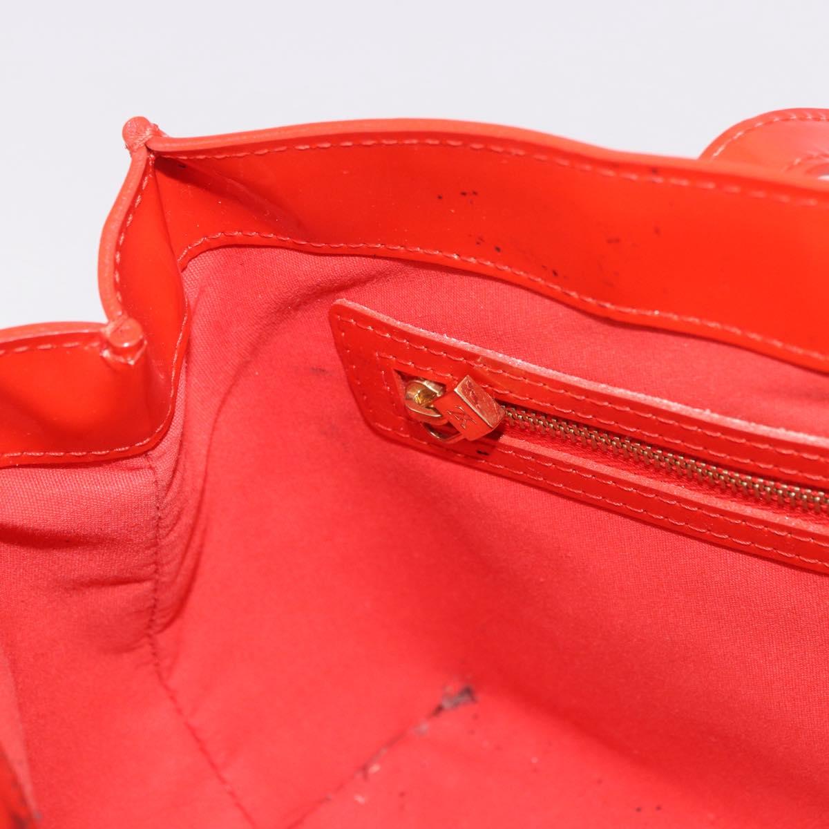 LOUIS VUITTON Monogram Vernis Wilshire PM Bag Orenge Sunset M93644 Auth 184196