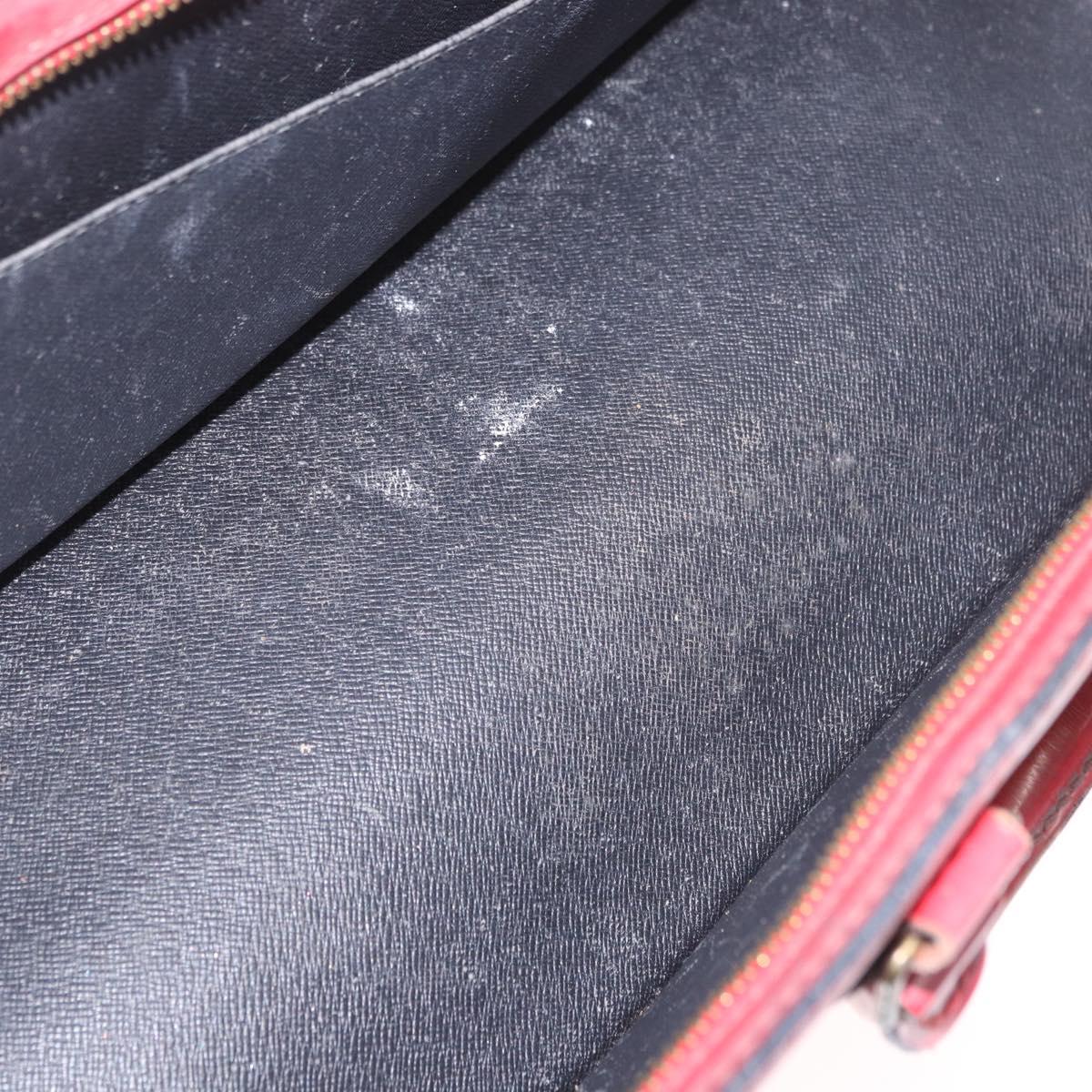 LOUIS VUITTON Epi Sac Triangle Hand Bag Red M52097 LV Auth 184201