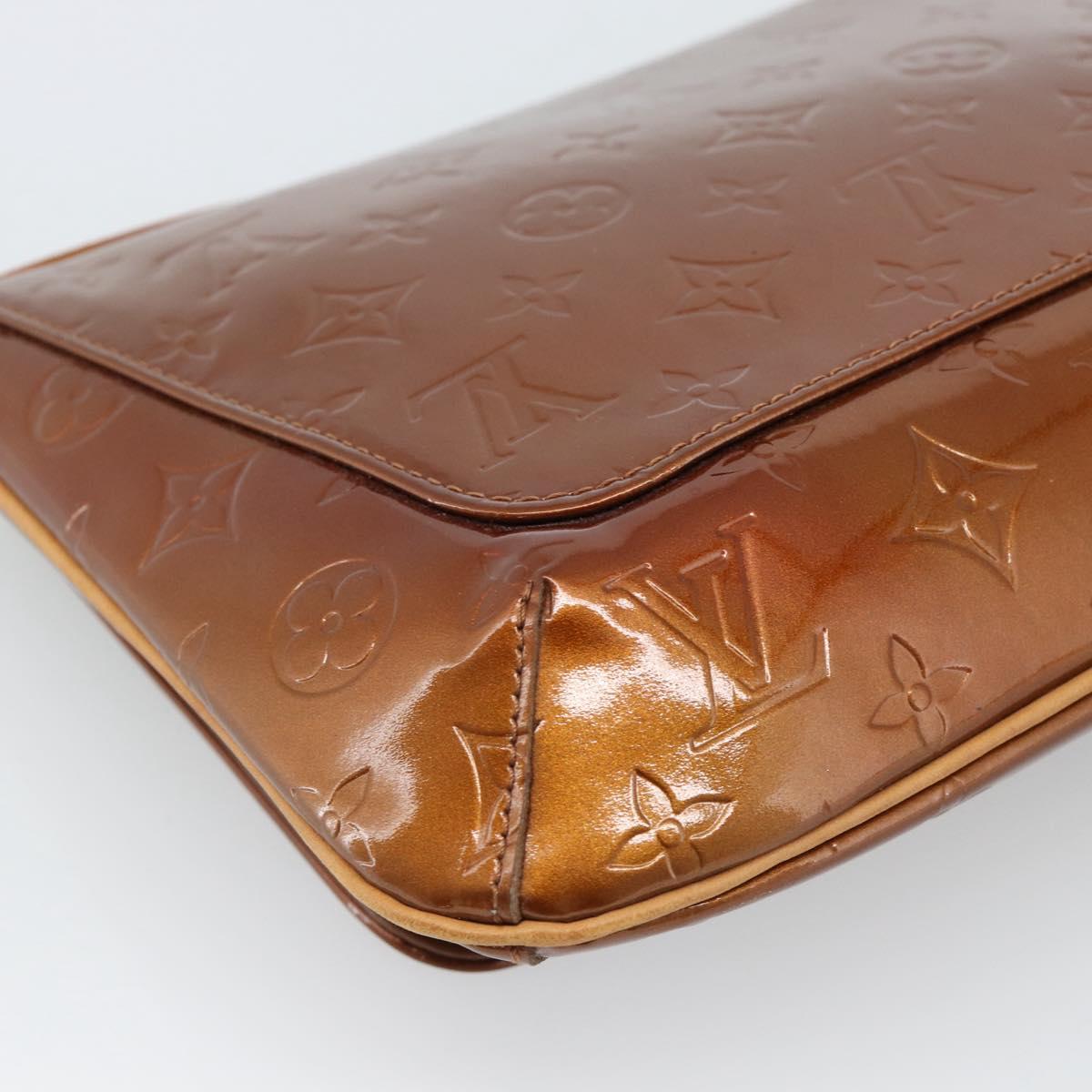 LOUIS VUITTON Monogram Vernis Thompson Street Bag Bronze M91124 LV Auth 184211