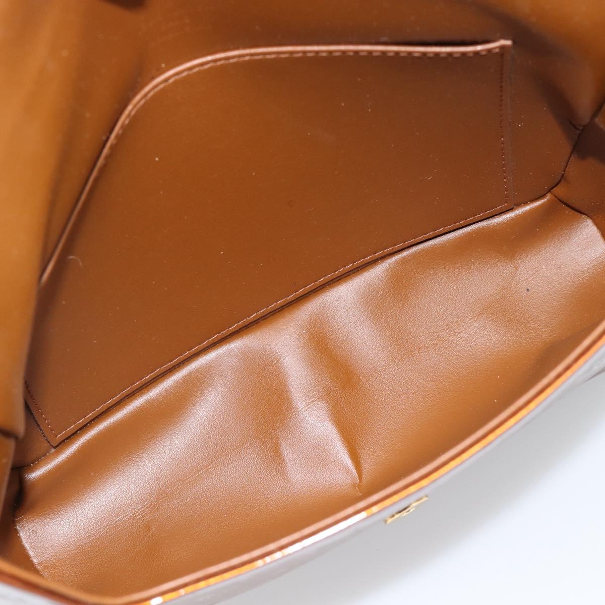 LOUIS VUITTON Monogram Vernis Thompson Street Bag Bronze M91124 LV Auth 184211