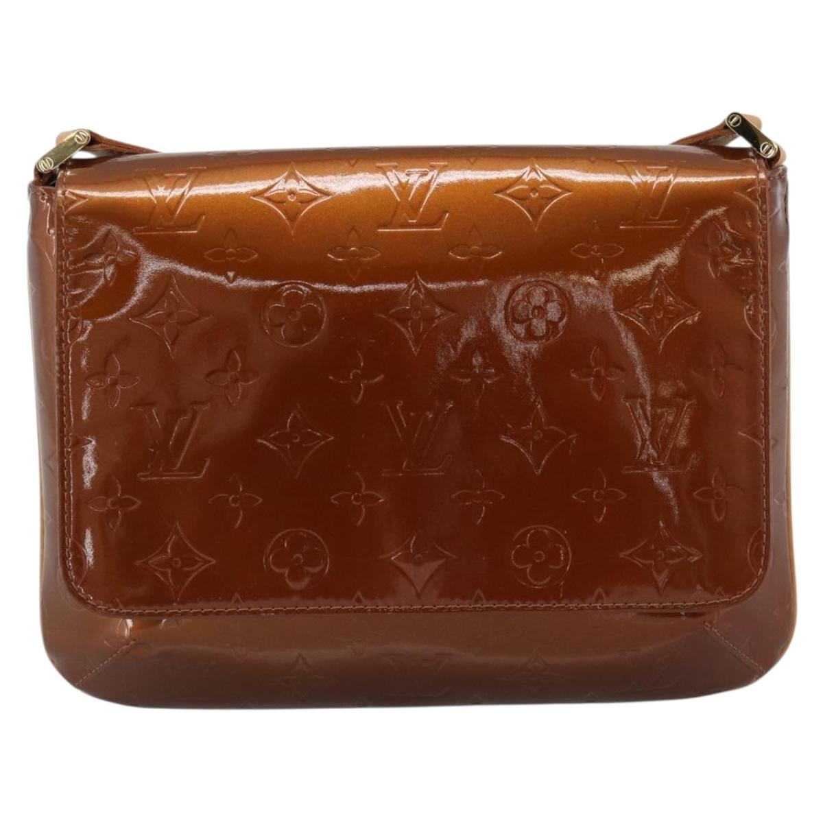 LOUIS VUITTON Monogram Vernis Thompson Street Bag Bronze M91124 LV Auth 184211