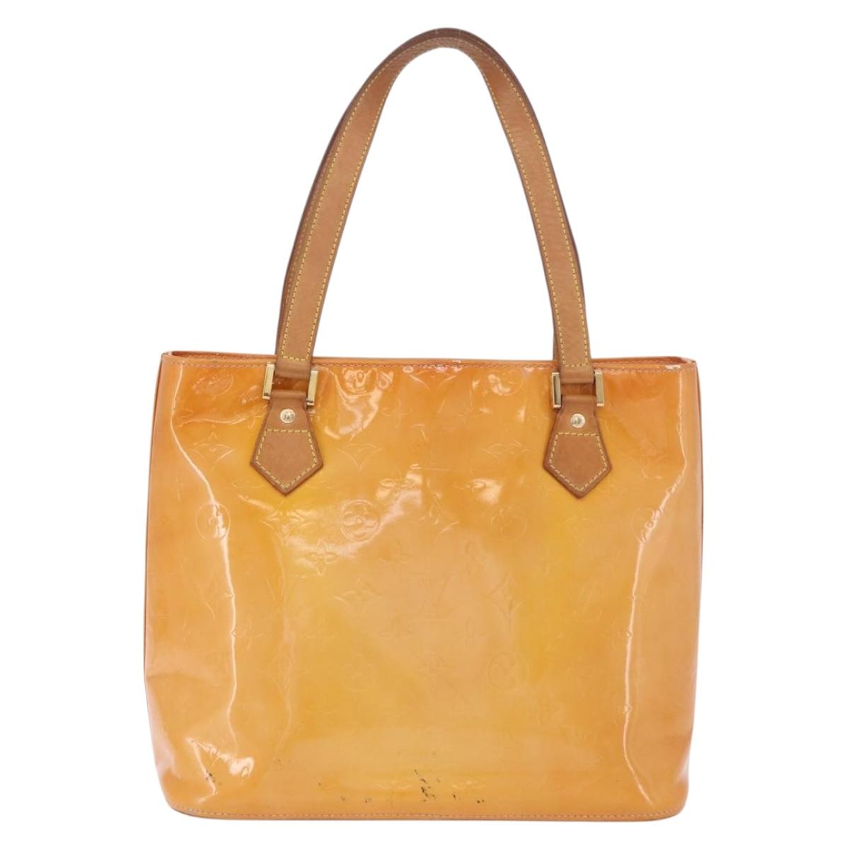 LOUIS VUITTON Monogram Vernis Houston Bag Marshmallow Pink M91302 LV Auth 184212