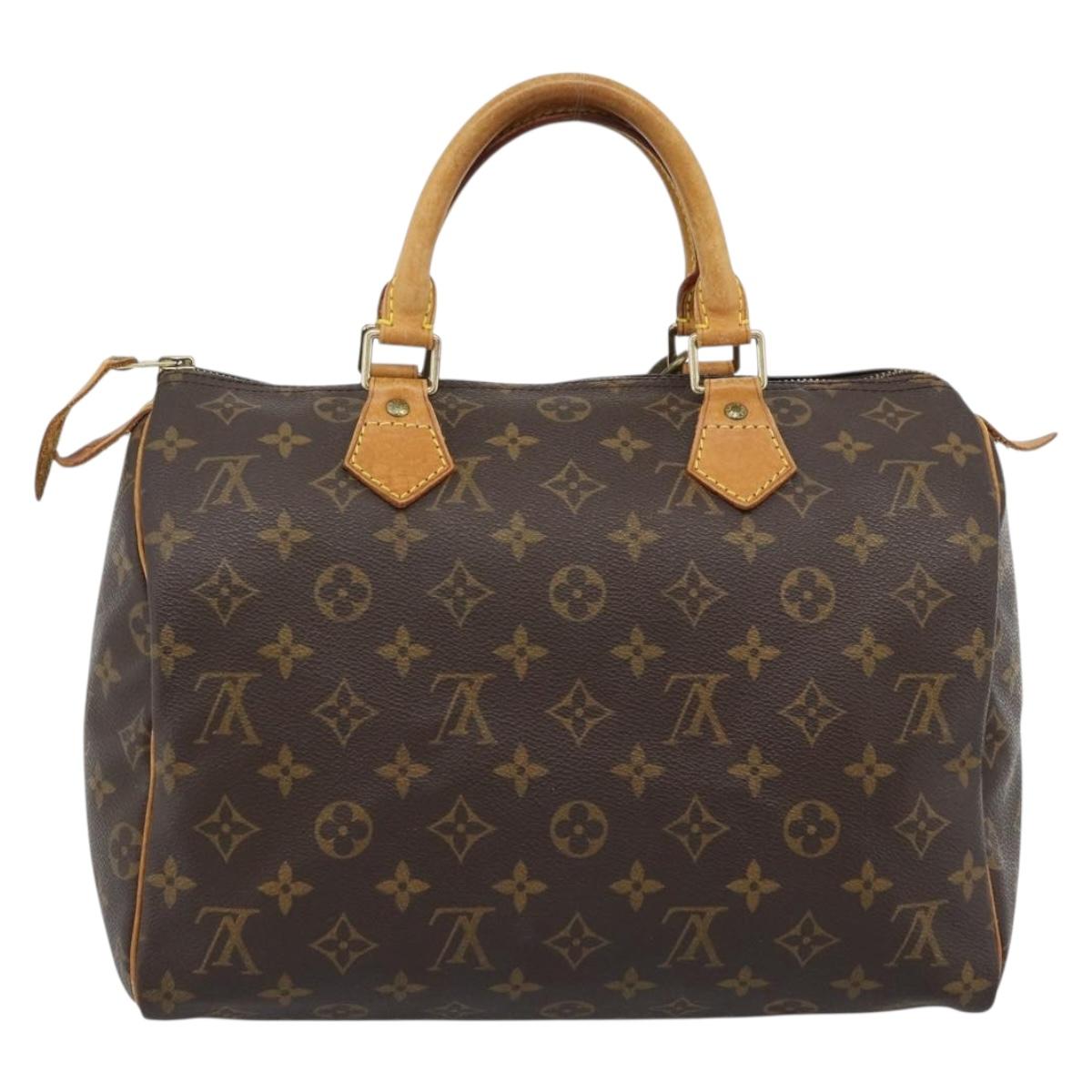 LOUIS VUITTON Monogram Speedy 30 Hand Bag M41526 LV Auth 184213V