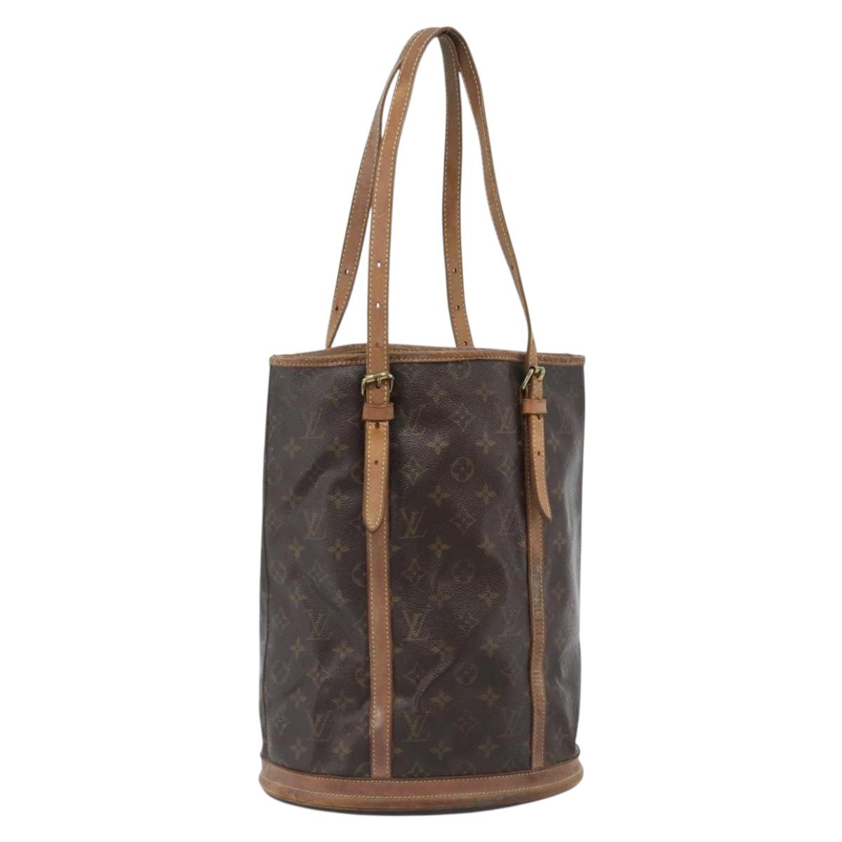 LOUIS VUITTON Monogram Bucket GM Shoulder Bag M42236 LV Auth 184217