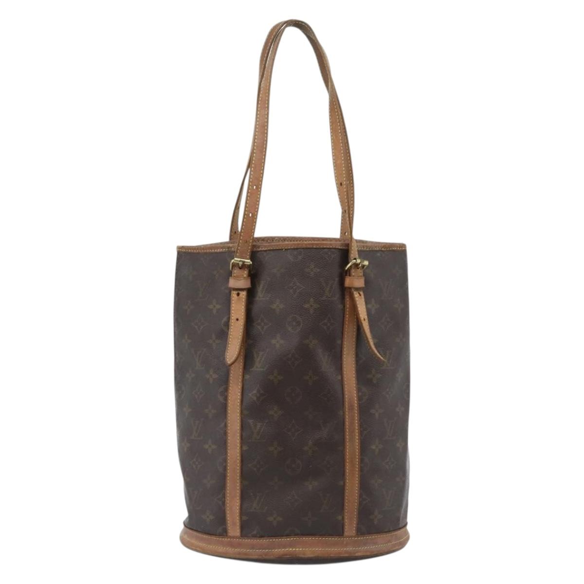 LOUIS VUITTON Monogram Bucket GM Shoulder Bag M42236 LV Auth 184217