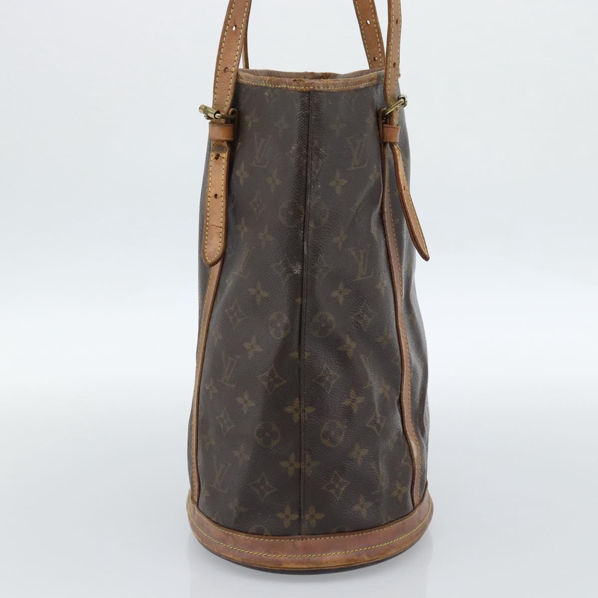 LOUIS VUITTON Monogram Bucket GM Shoulder Bag M42236 LV Auth 184217