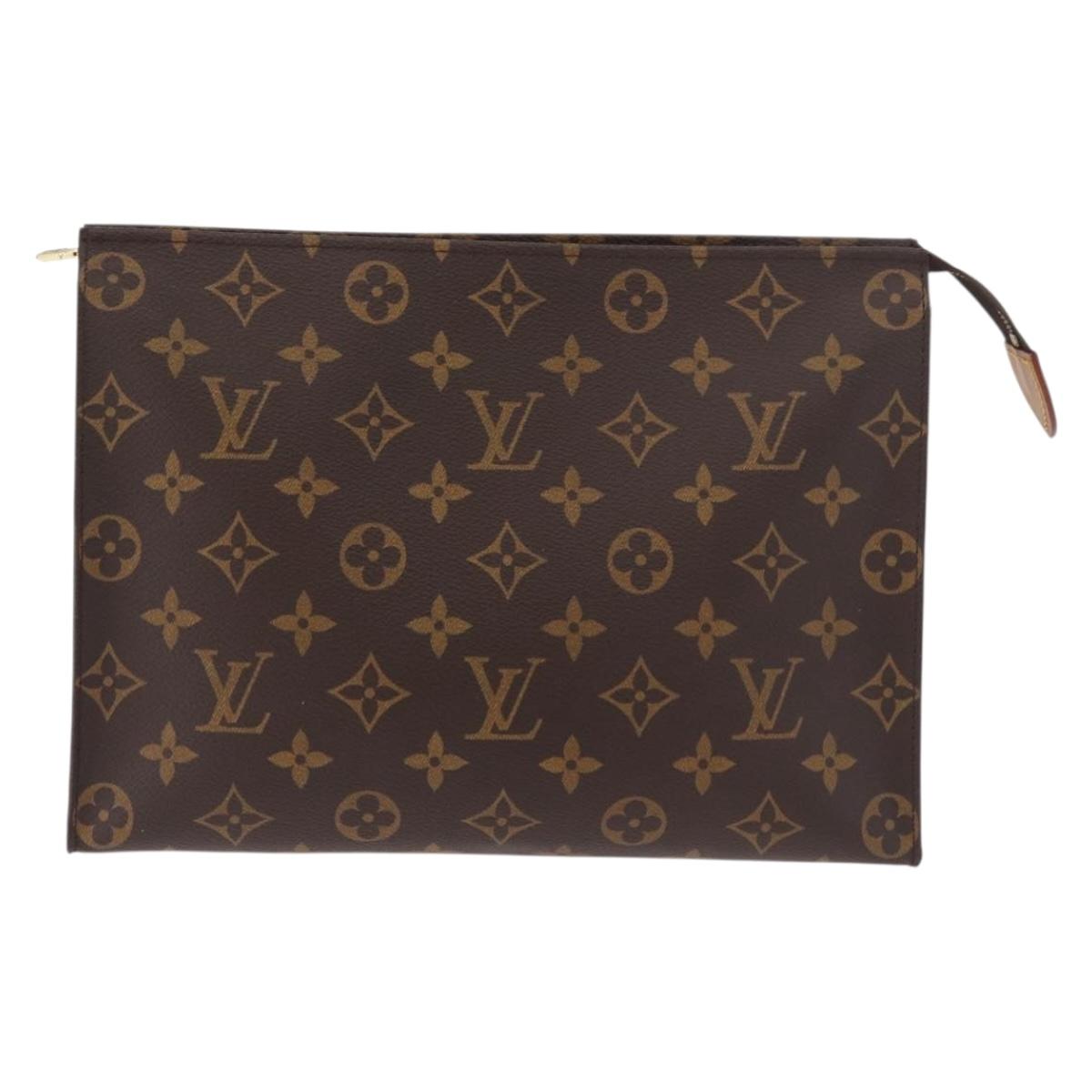 LOUIS VUITTON Monogram Poche Toilette 26 Pouch M47542 LV Auth 184219