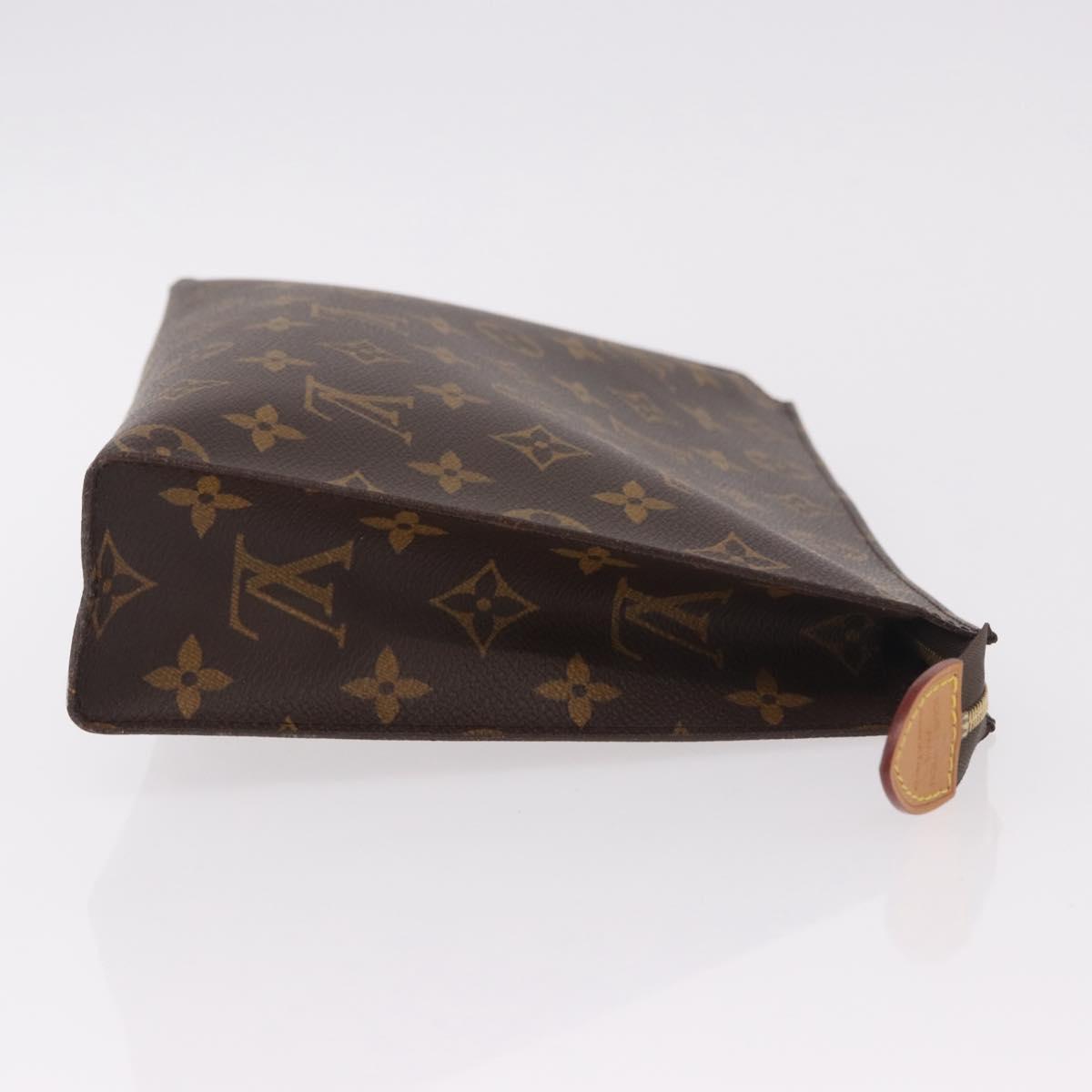 LOUIS VUITTON Monogram Poche Toilette 26 Pouch M47542 LV Auth 184219