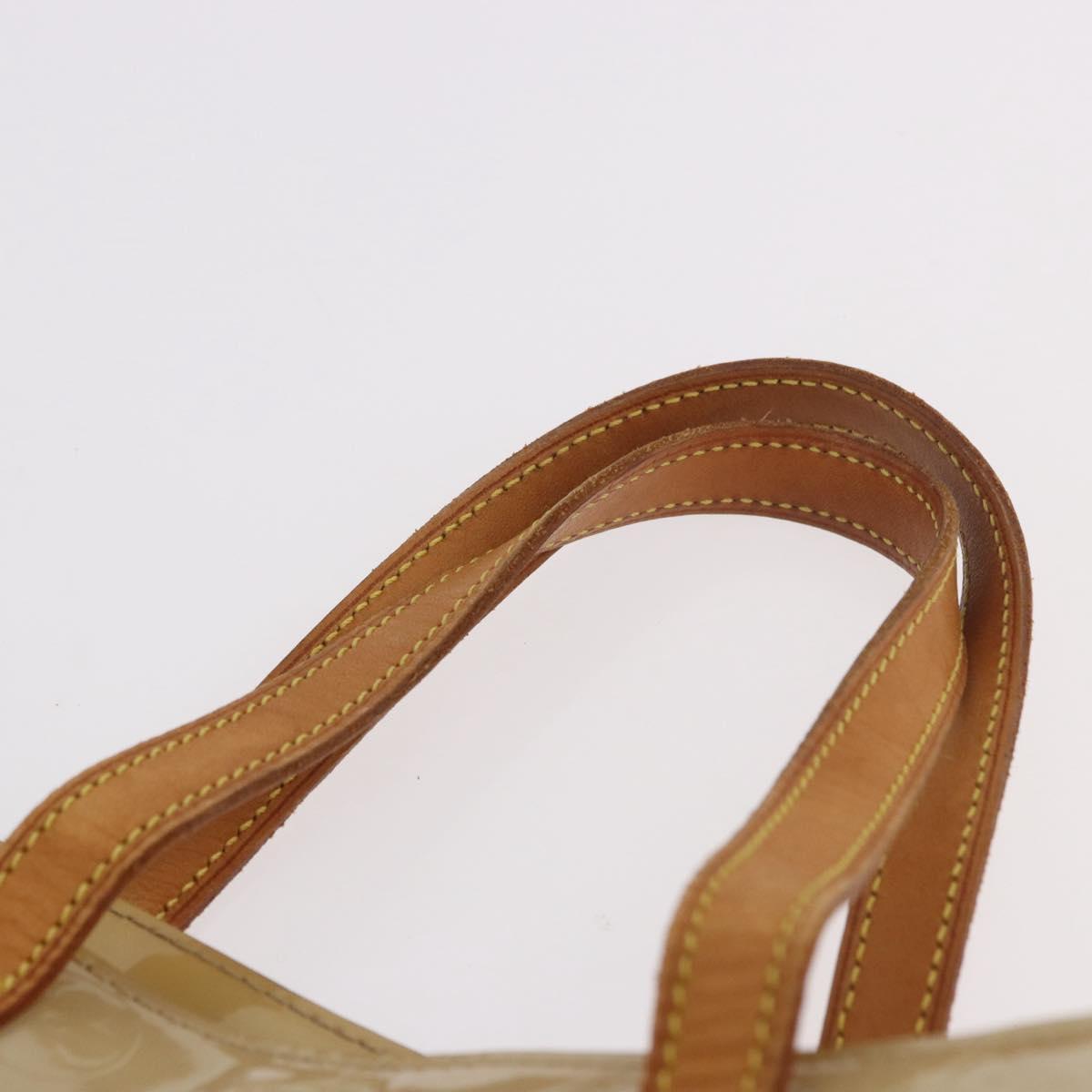 LOUIS VUITTON Monogram Vernis Reade MM Hand Bag Beige M91141 LV Auth 184220
