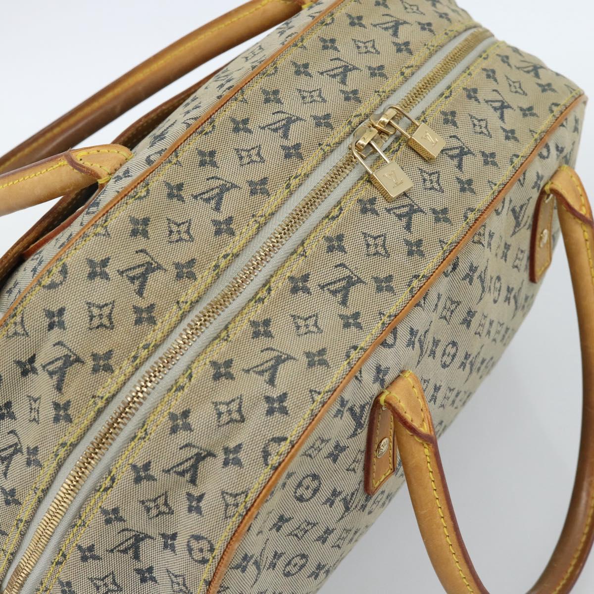 LOUIS VUITTON Monogram mini Marie Hand Bag Blue M92003 LV Auth 184222