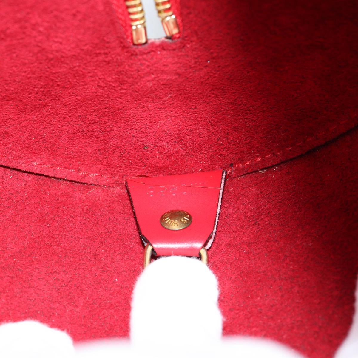 LOUIS VUITTON Epi Soufflot Hand Bag Red M52227 LV Auth 184223V