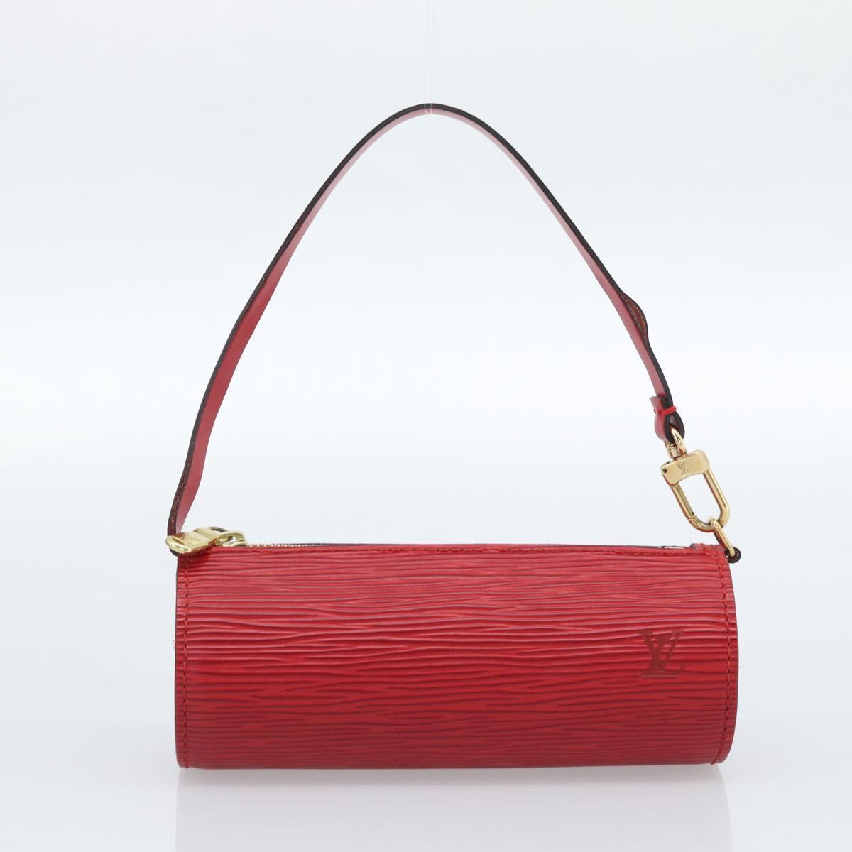 LOUIS VUITTON Epi Soufflot Hand Bag Red M52227 LV Auth 184223V