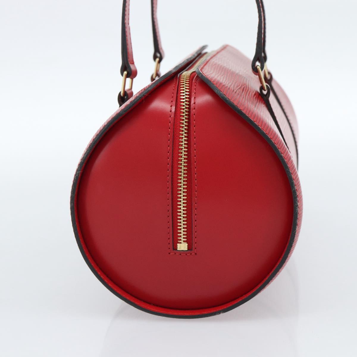 LOUIS VUITTON Epi Soufflot Hand Bag Red M52227 LV Auth 184223V