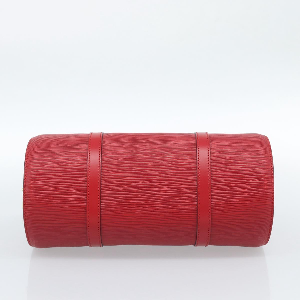 LOUIS VUITTON Epi Soufflot Hand Bag Red M52227 LV Auth 184223V