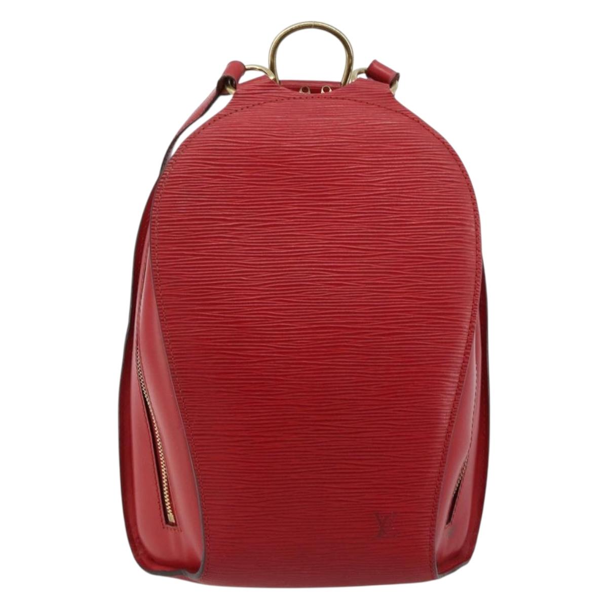 LOUIS VUITTON Epi Mabillon Backpack Castilian Red M52237 LV Auth 184225A