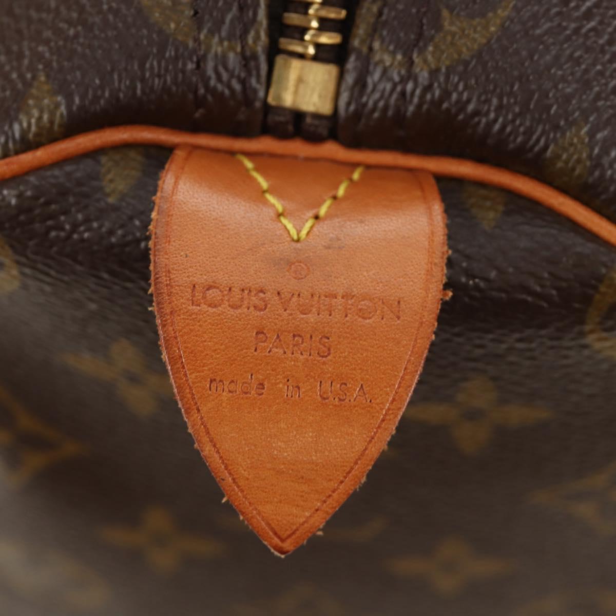 LOUIS VUITTON Monogram Keepall 50 Boston Bag M41426 LV Auth 184229V