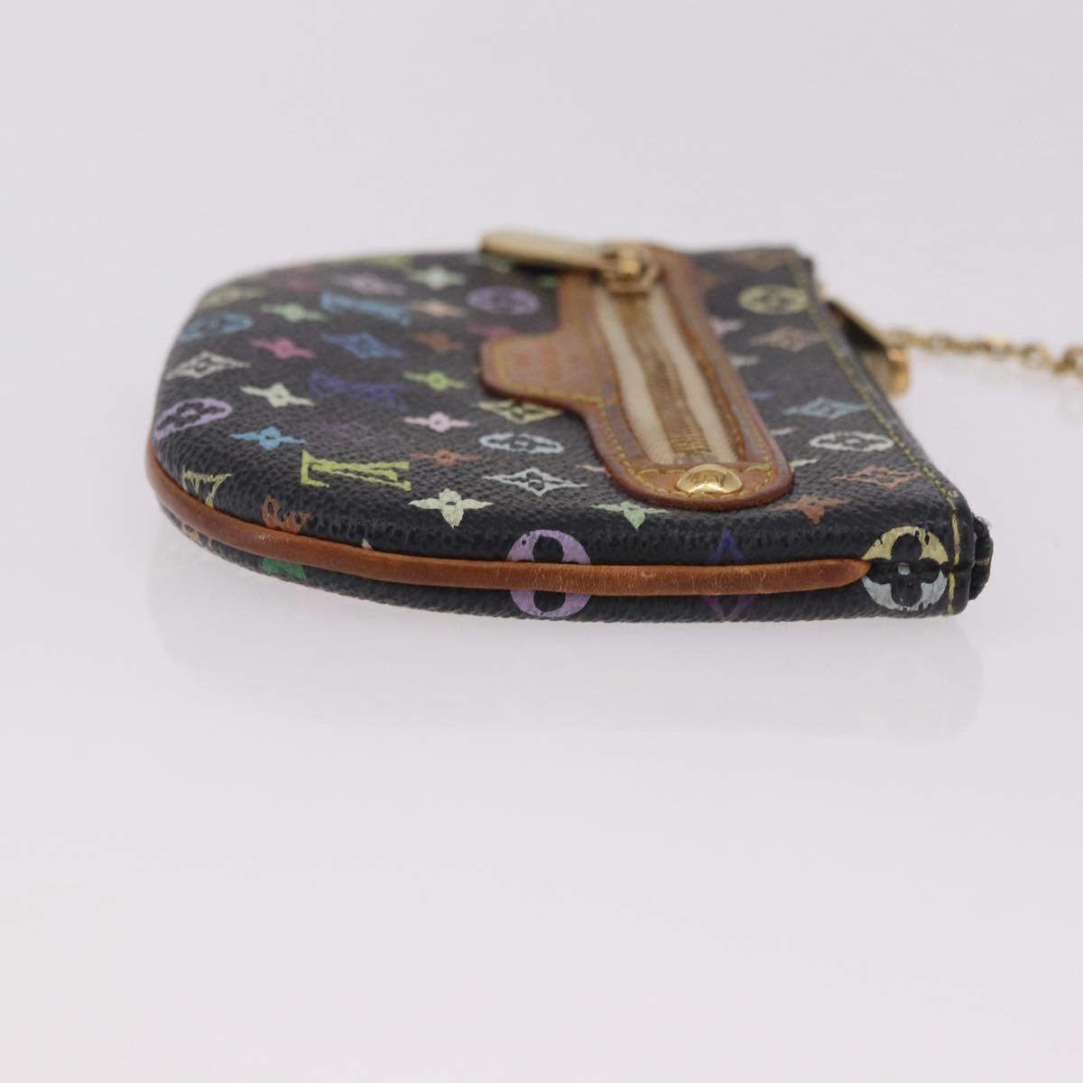 LOUIS VUITTON Monogram Multicolor Pochette MM Purse Black M60031 LV Auth 184231A