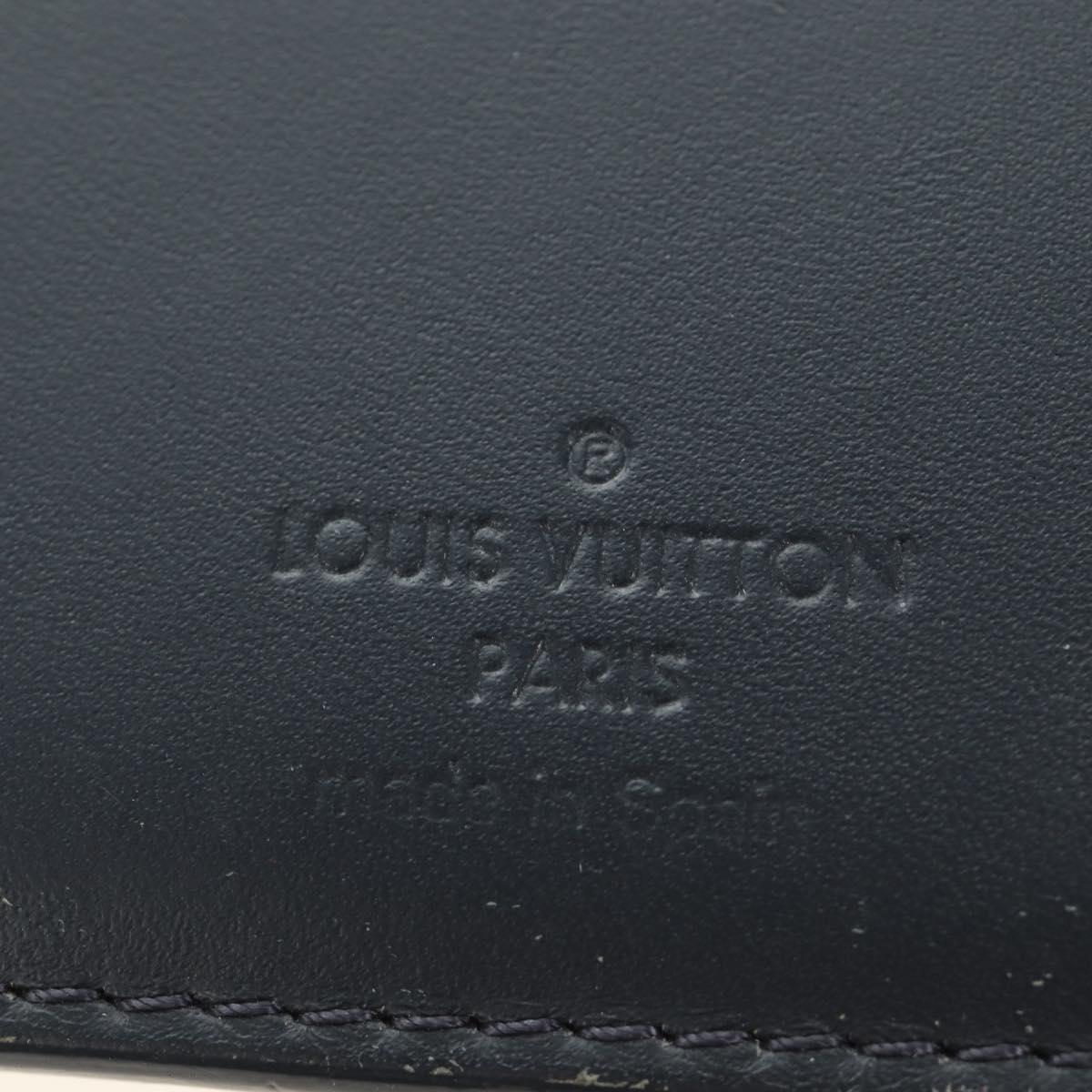 LOUIS VUITTON Tapestry Brazza Portefeuille NM Wallet Navy M80032 LV Auth 184232M