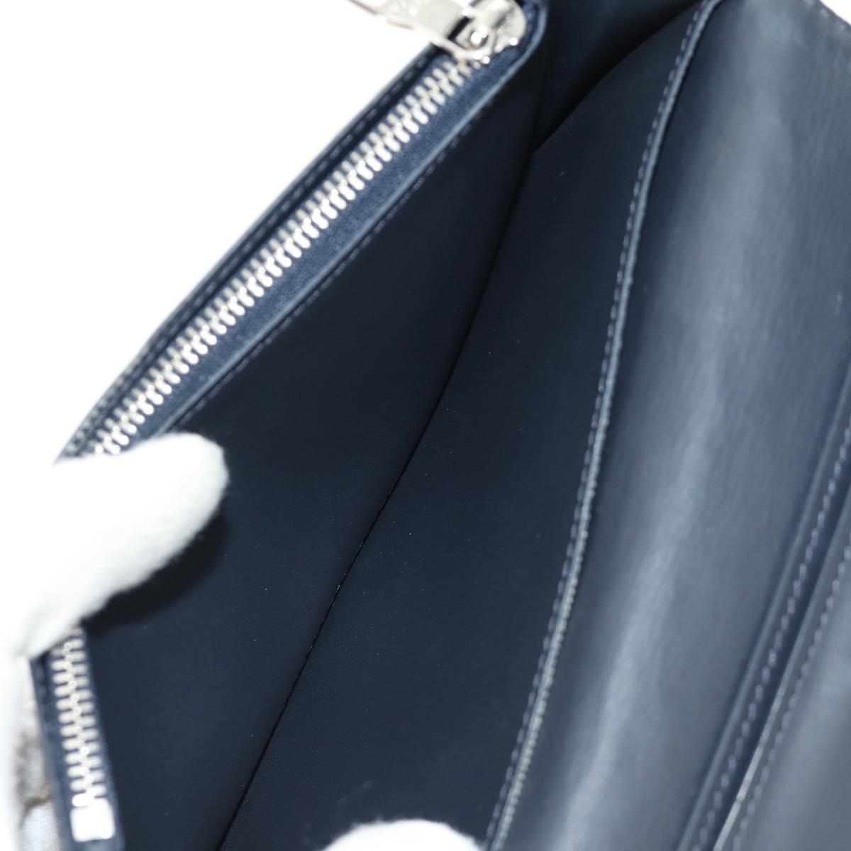 LOUIS VUITTON Tapestry Brazza Portefeuille NM Wallet Navy M80032 LV Auth 184232M