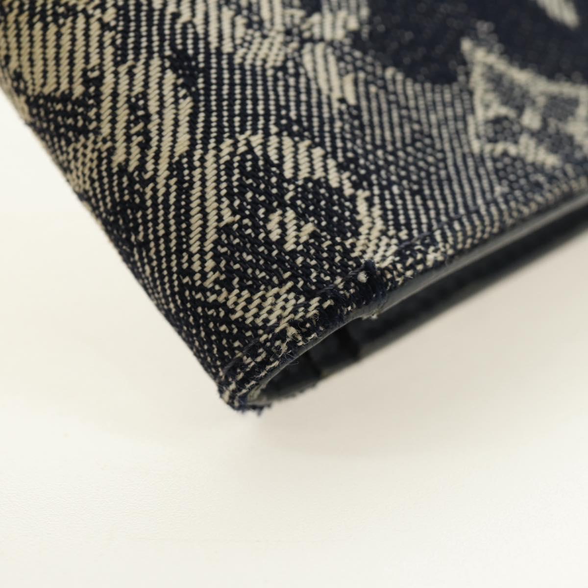 LOUIS VUITTON Tapestry Brazza Portefeuille NM Wallet Navy M80032 LV Auth 184232M
