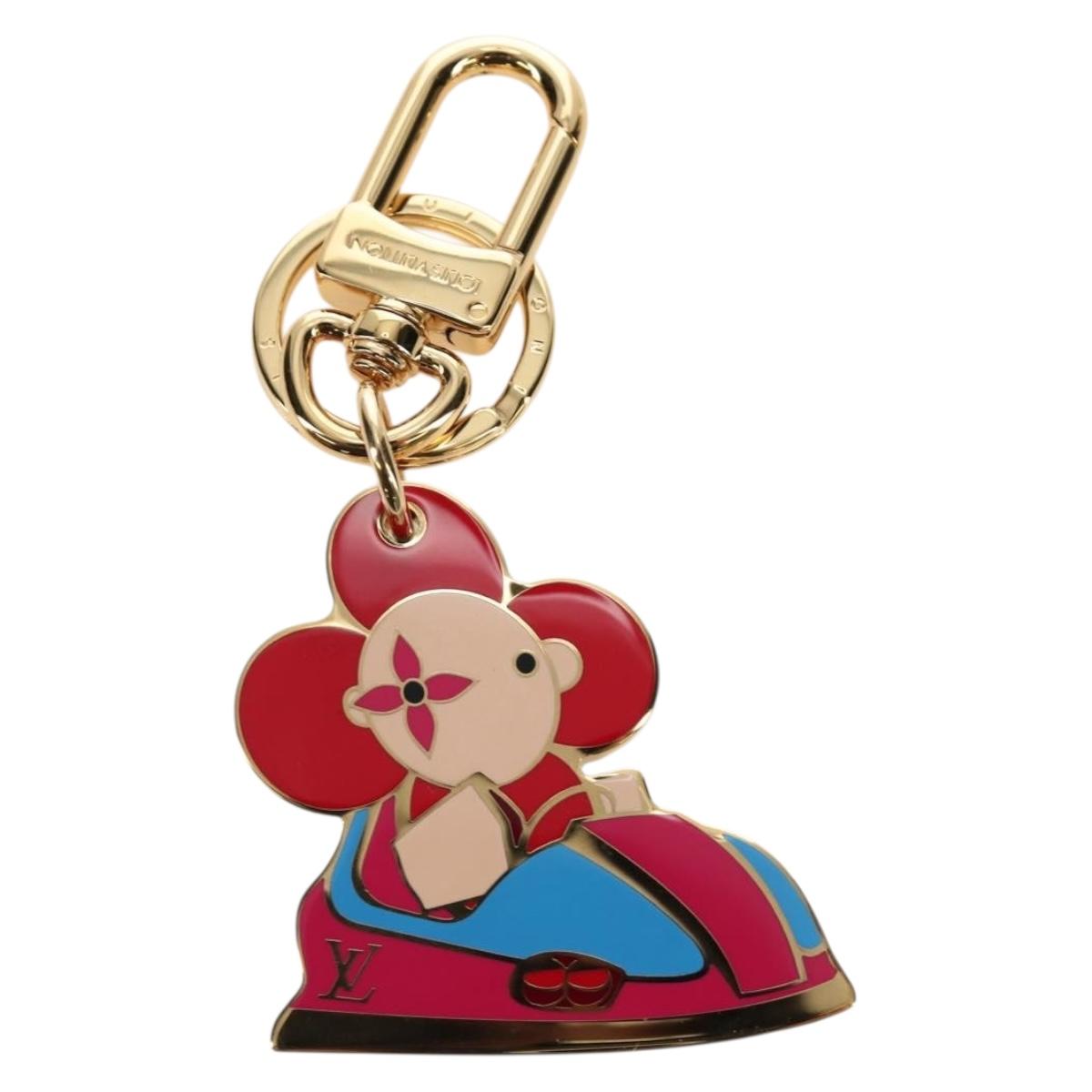 LOUIS VUITTON Porte Cles Charm Vivienne Charm metal Gold M69860 LV Auth 184242M