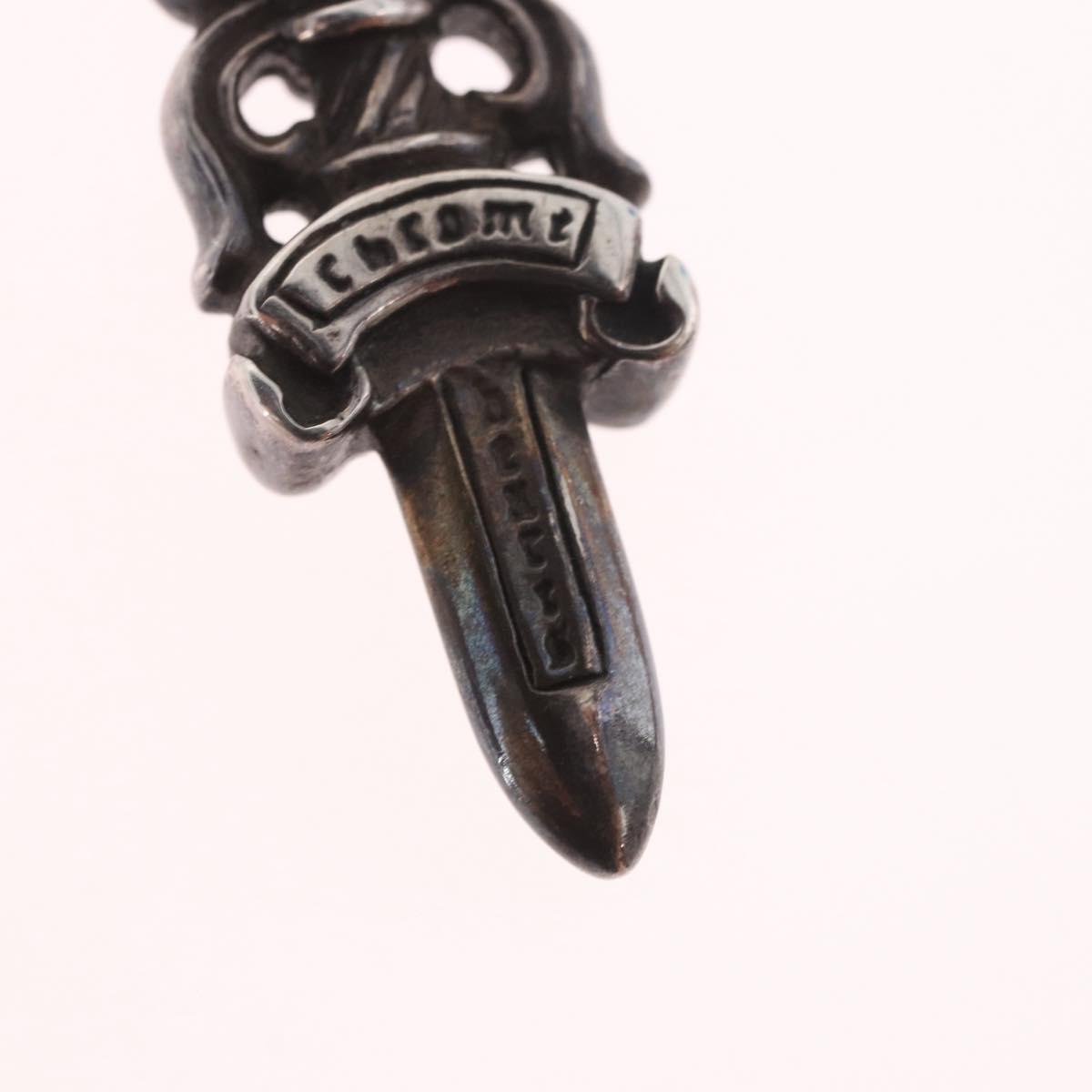 Chrome Hearts Dagger Charm Pendant Top Ag925 Silver Auth 184243M