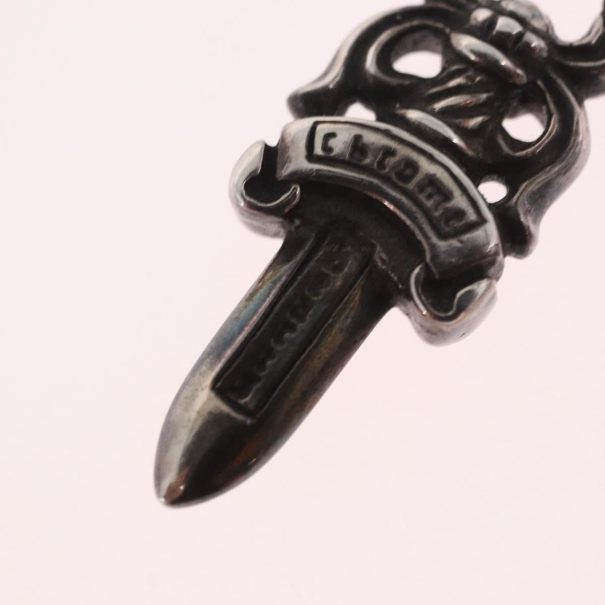 Chrome Hearts Dagger Charm Pendant Top Ag925 Silver Auth 184243M