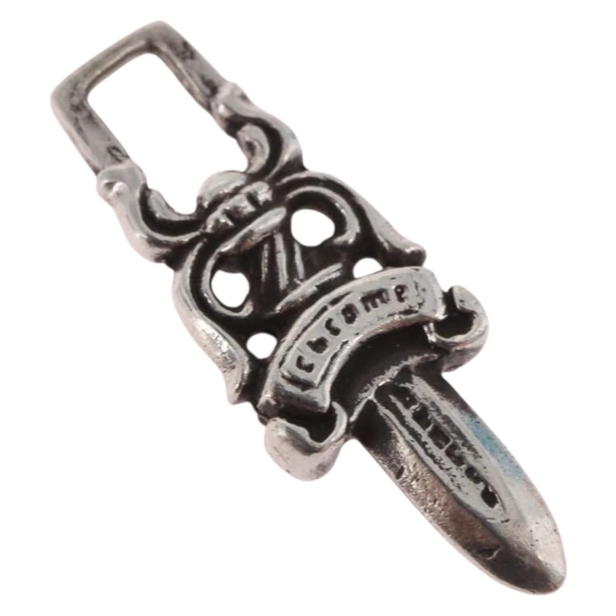 Chrome Hearts Dagger Charm Pendant Top Ag925 Silver Auth 184244M