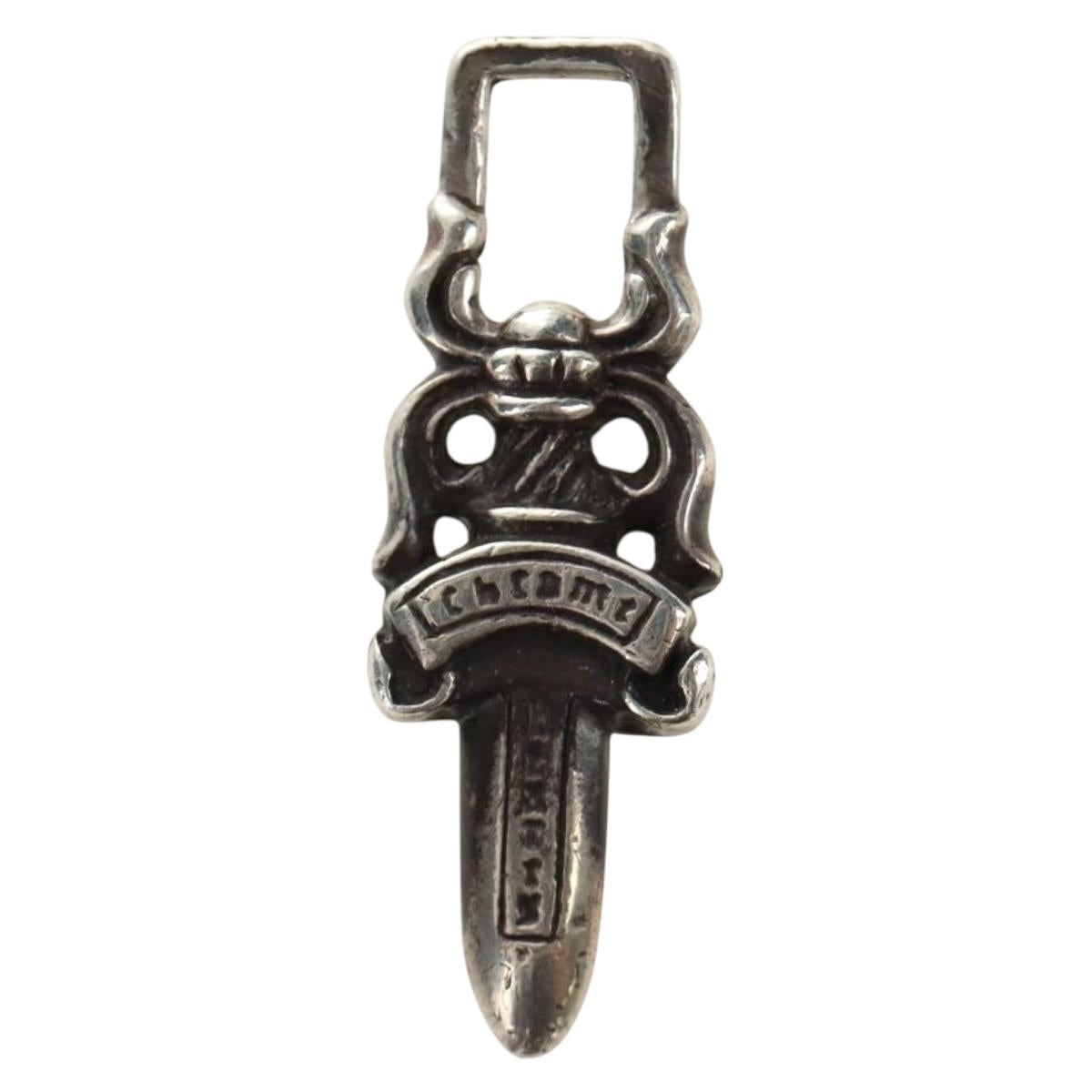 Chrome Hearts Dagger Charm Pendant Top Ag925 Silver Auth 184245M