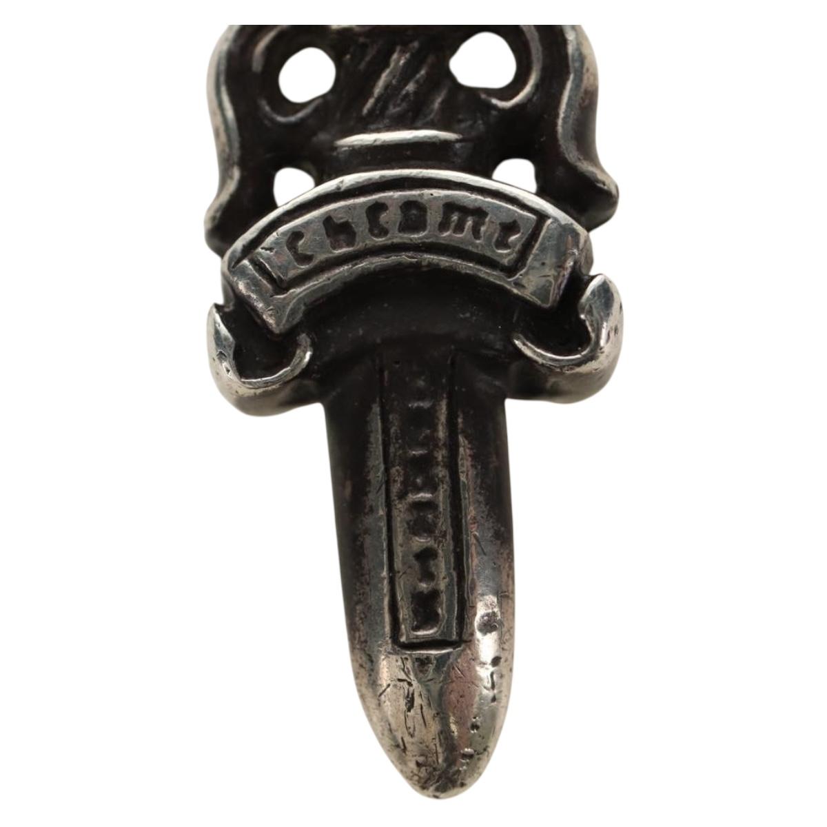 Chrome Hearts Dagger Charm Pendant Top Ag925 Silver Auth 184245M