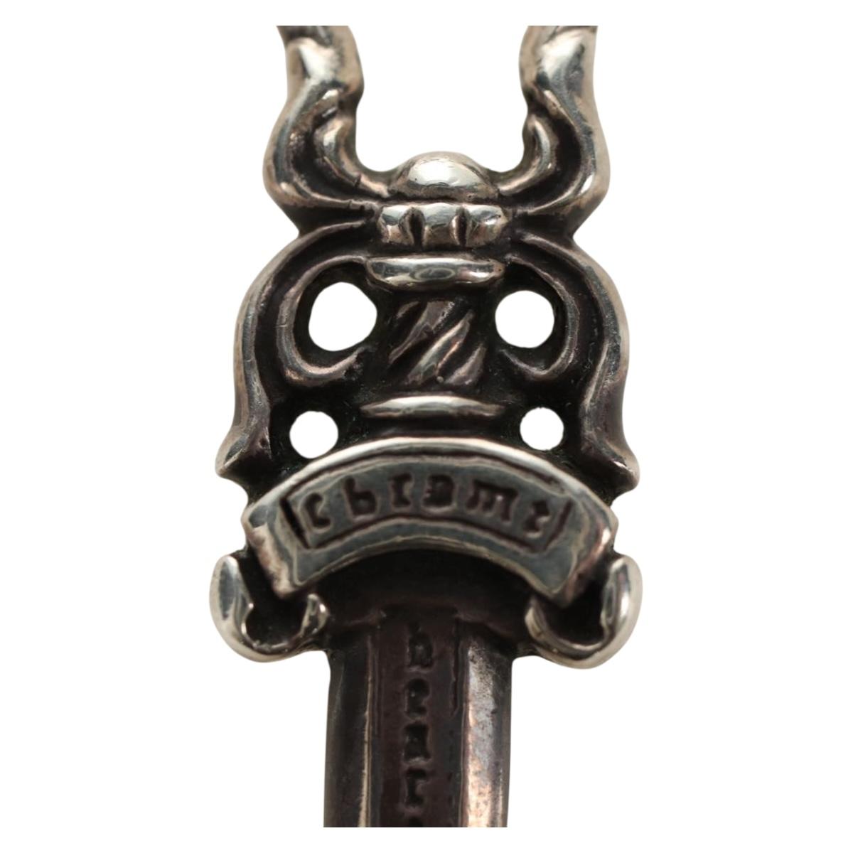 Chrome Hearts Dagger Charm Pendant Top Ag925 Silver Auth 184247M