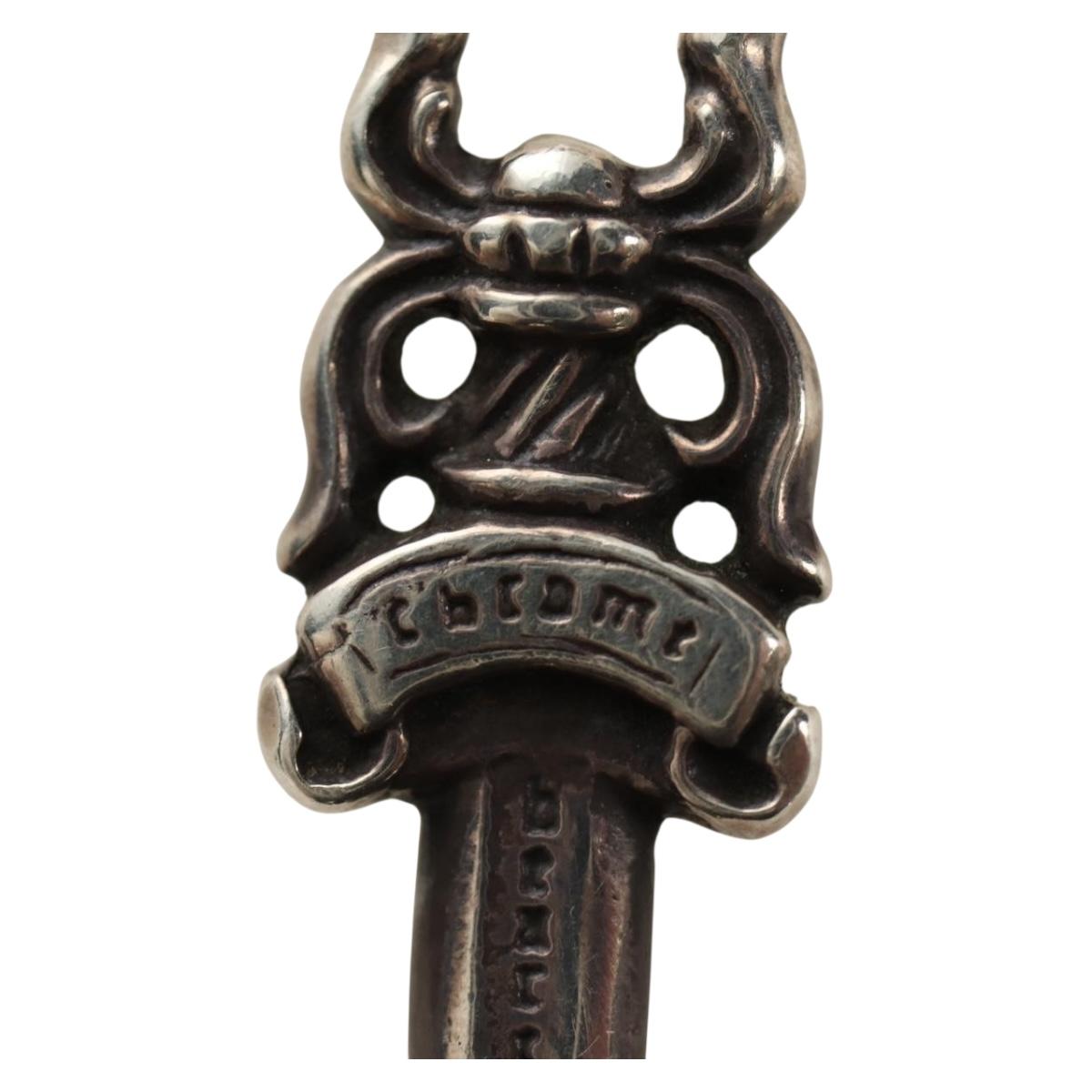 Chrome Hearts Dagger Charm Pendant Top Ag925 Silver Auth 184247M
