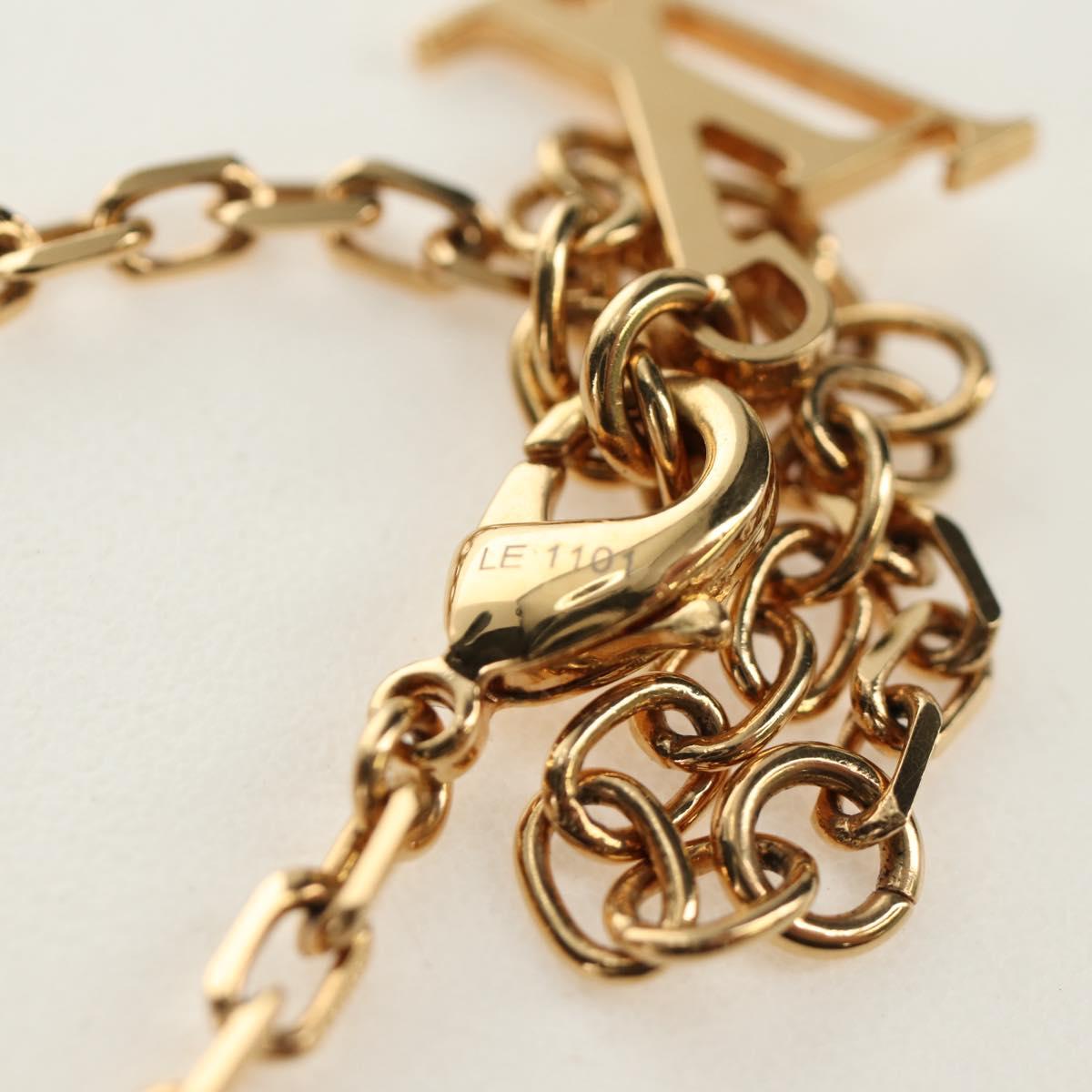 LOUIS VUITTON Pandantif Rock Me Necklace metal Red M66516 LV Auth 184249M