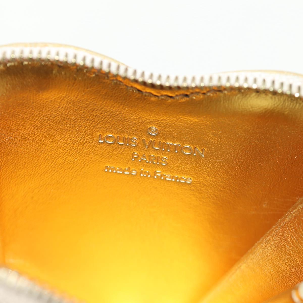 LOUIS VUITTON Miroir Porte Monnaie Coeur Coin Purse Gold M93567 LV Auth 184250M