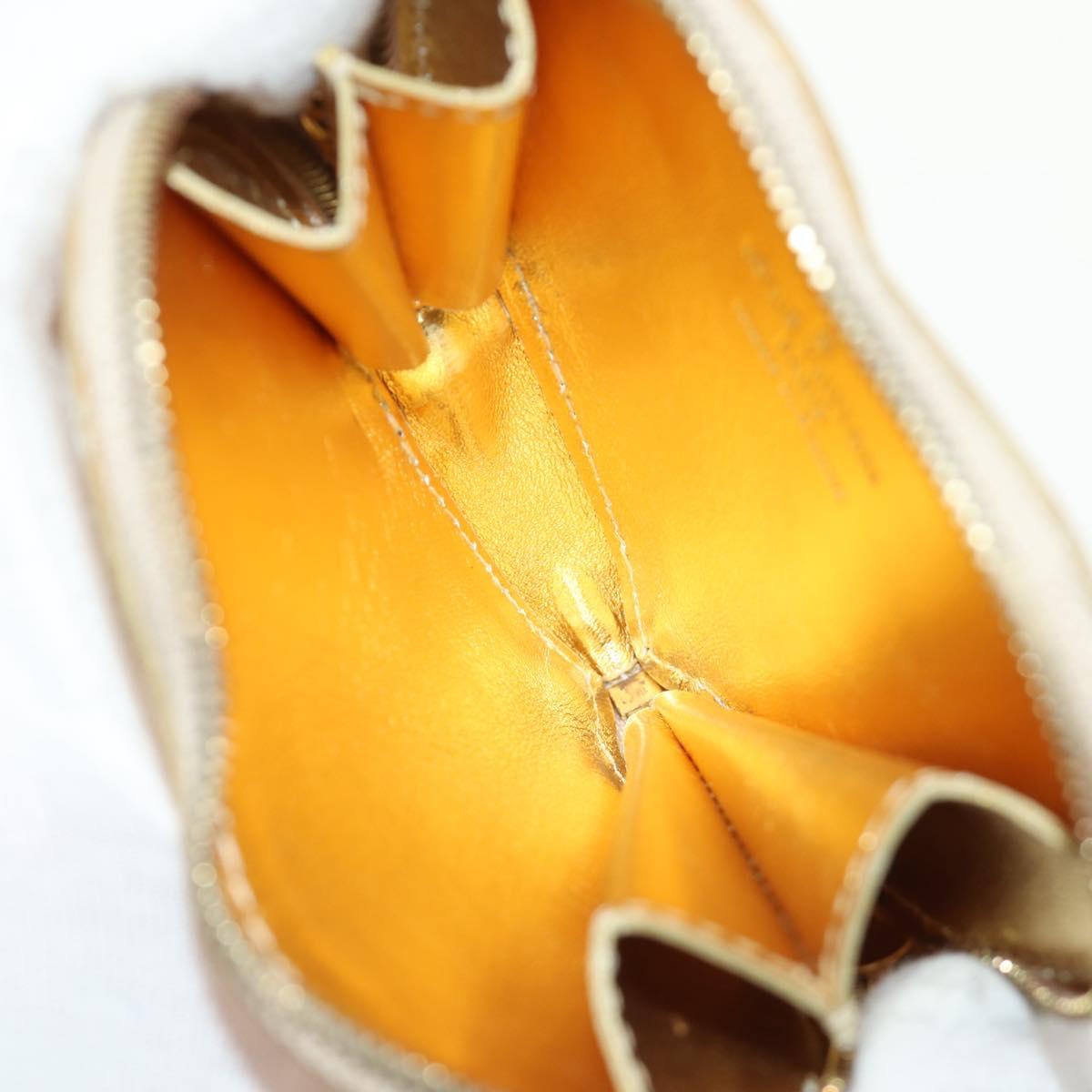 LOUIS VUITTON Miroir Porte Monnaie Coeur Coin Purse Gold M93567 LV Auth 184250M