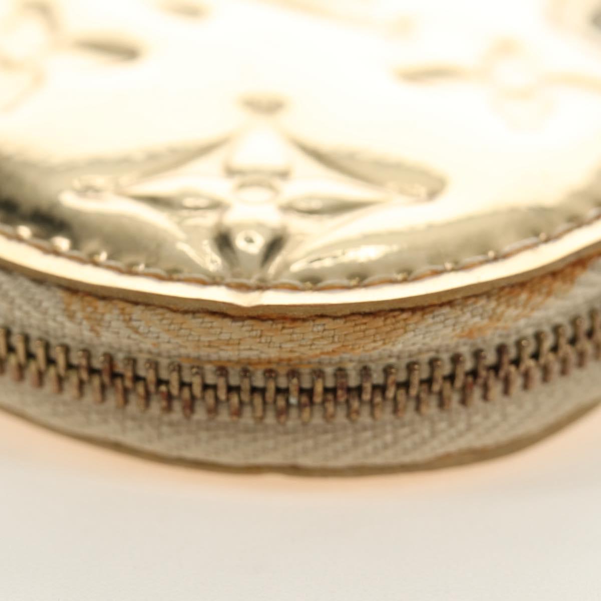 LOUIS VUITTON Miroir Porte Monnaie Coeur Coin Purse Gold M93567 LV Auth 184250M