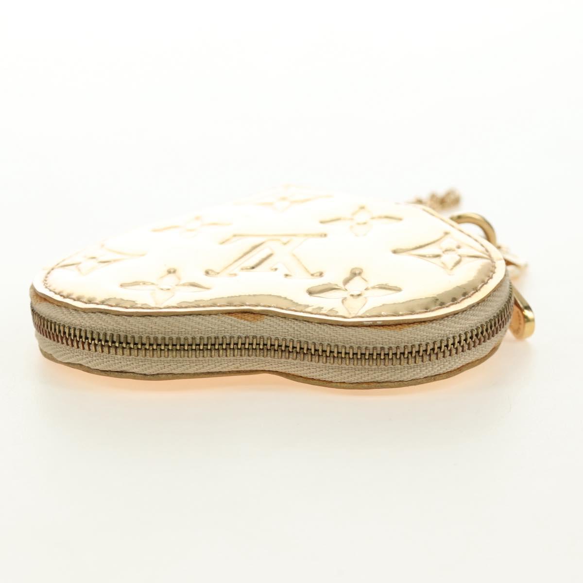 LOUIS VUITTON Miroir Porte Monnaie Coeur Coin Purse Gold M93567 LV Auth 184250M