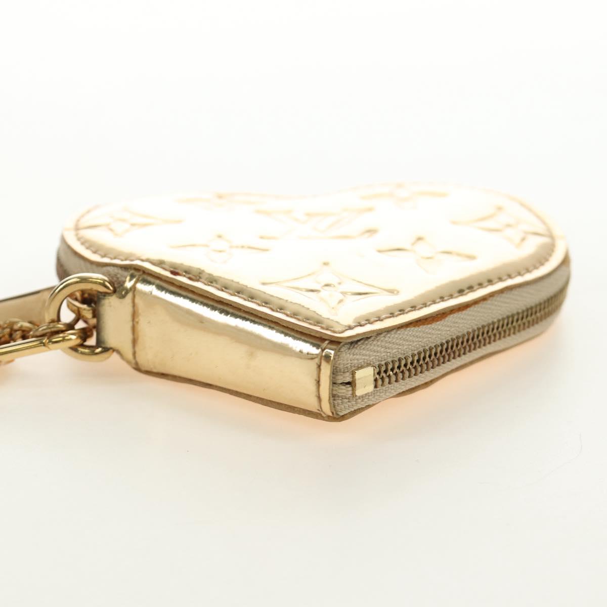 LOUIS VUITTON Miroir Porte Monnaie Coeur Coin Purse Gold M93567 LV Auth 184250M